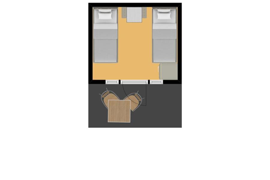 Camping cabin ‘t Gorsje without bathroom