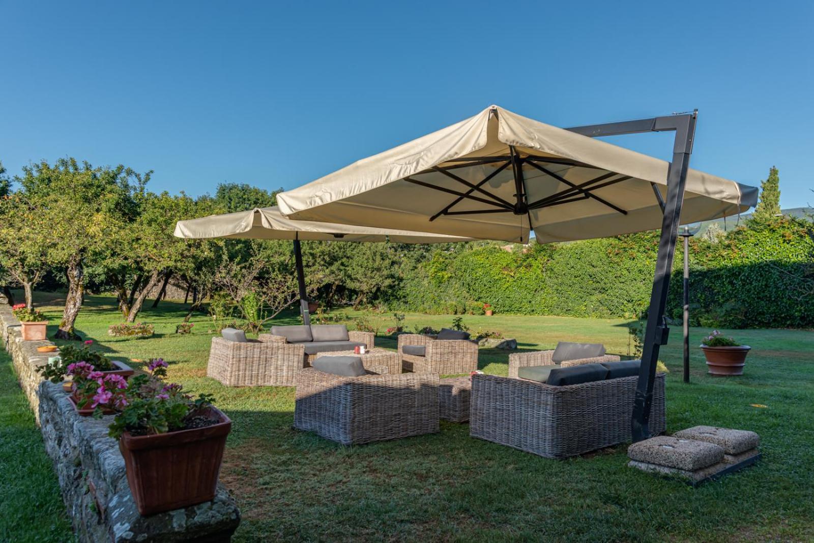 Camera Matrimoniale/Doppia con Letti Singoli con Vista Giardino