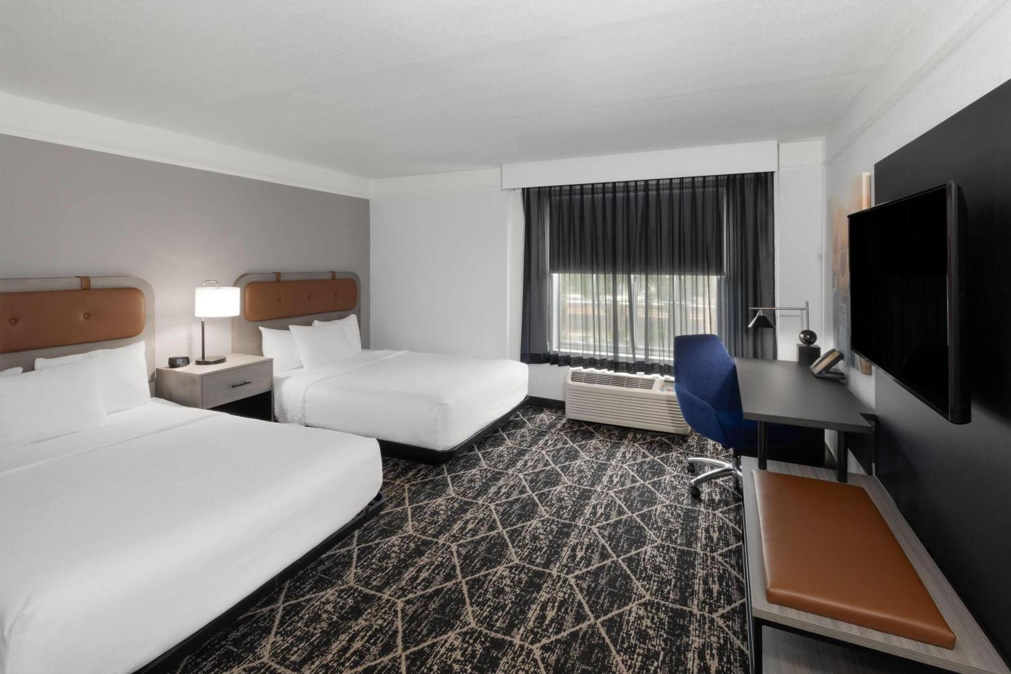 Doube Room Two Double Beds Roll Shower Mobility or Hearing Accessible Non-Smoking