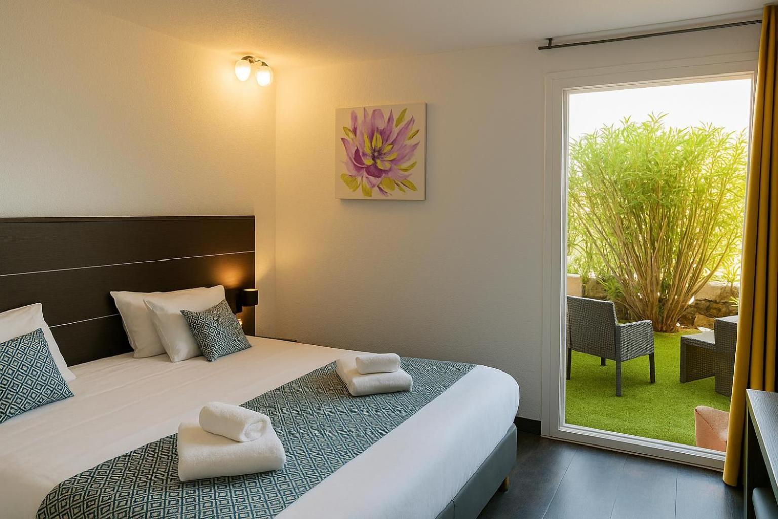 Classic Double Room balcony heated swimming pool access