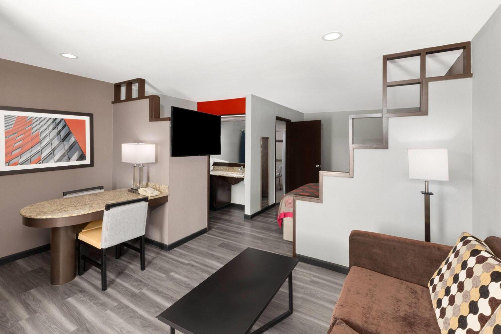 Double Room Two Double Beds Roll Shower Mobility or Hearing Accessible