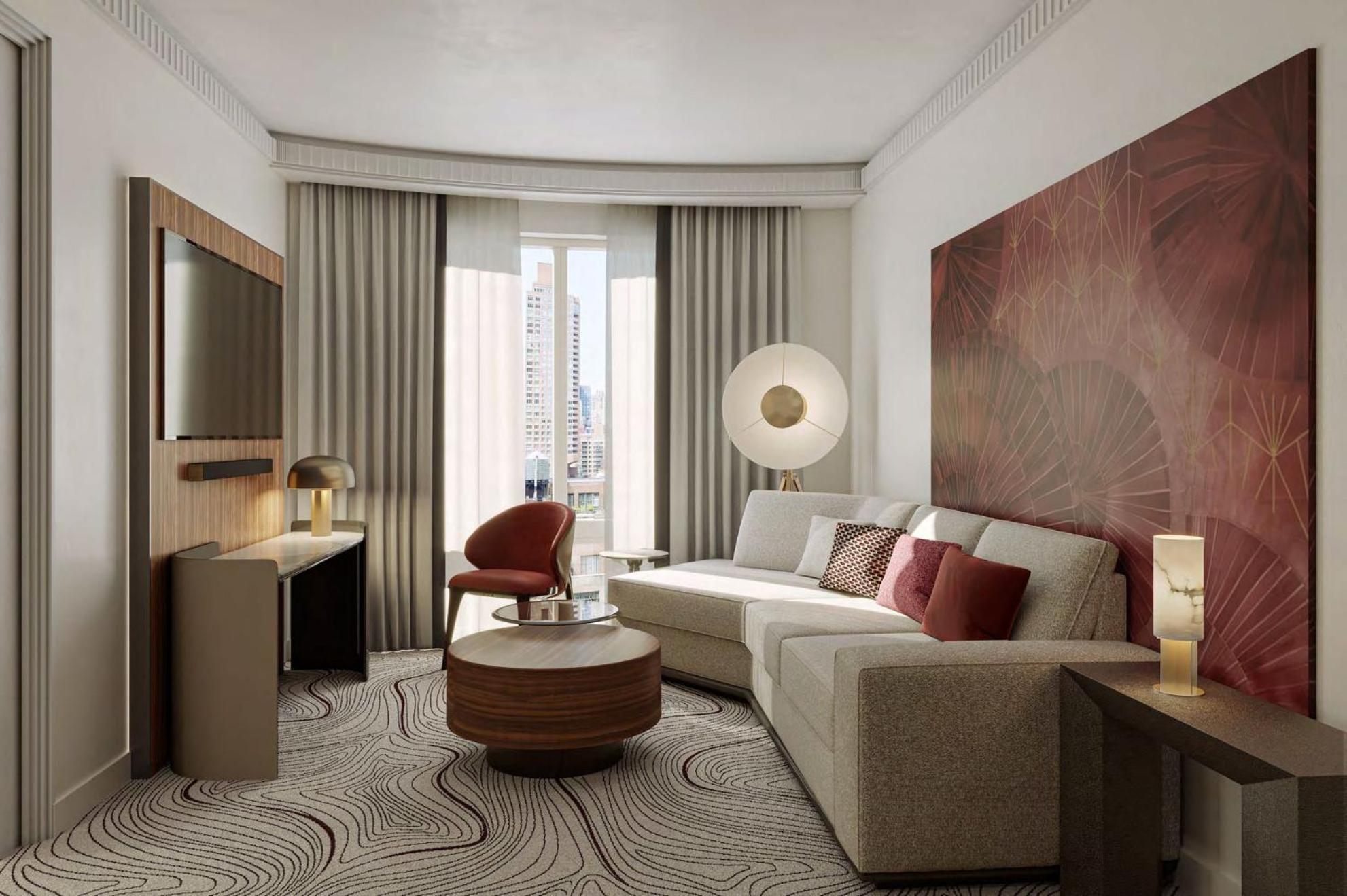 Suite 1 Chambre Lit King-Size Signature - Vue sur Gratte-Ciel - 23e Étage et Plus