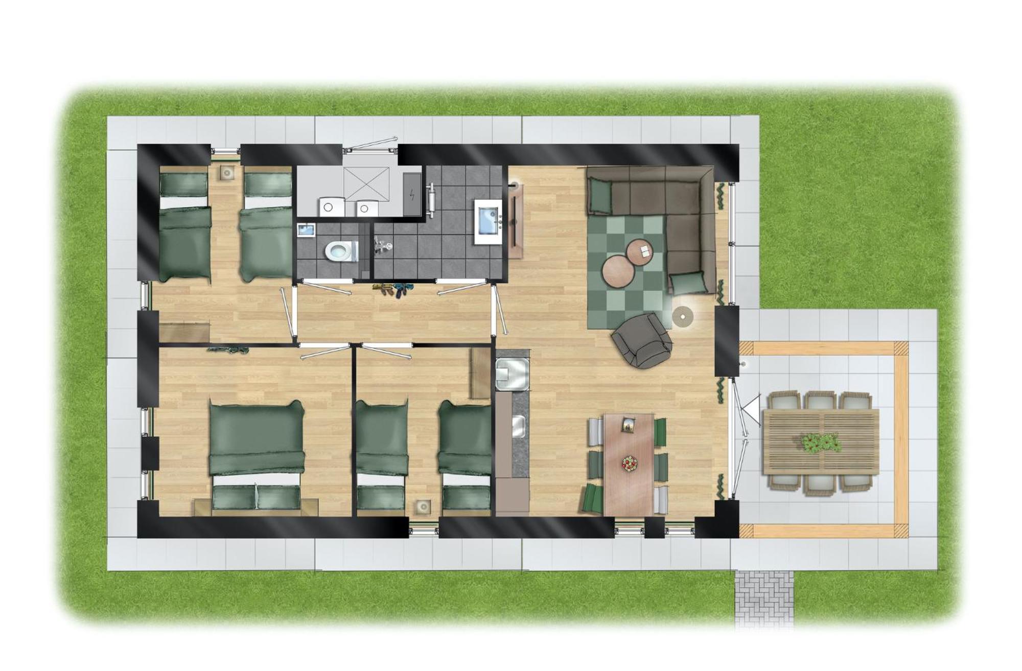 Three-Bedroom Townhouse