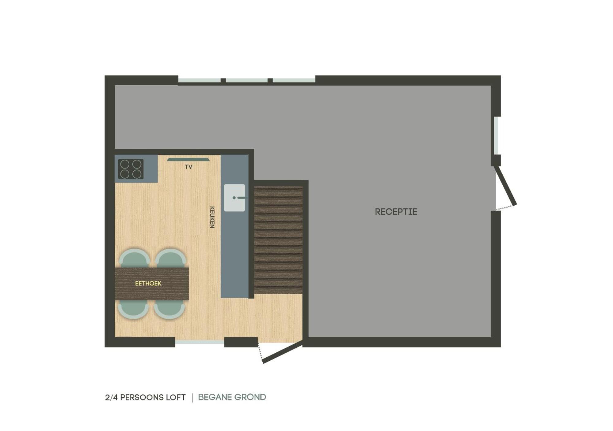 Two-Bedroom Loft Apartment