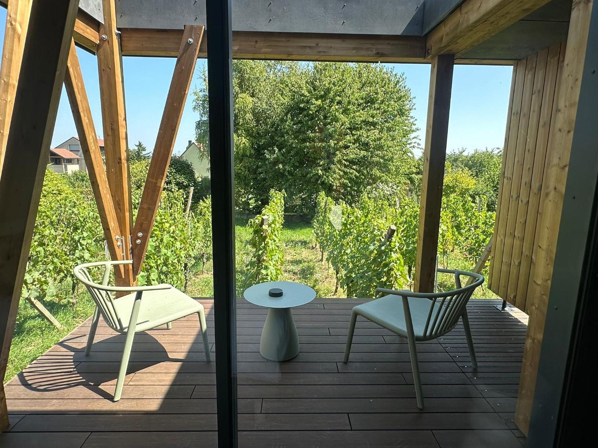 Chambre deluxe terrasse vue vignes