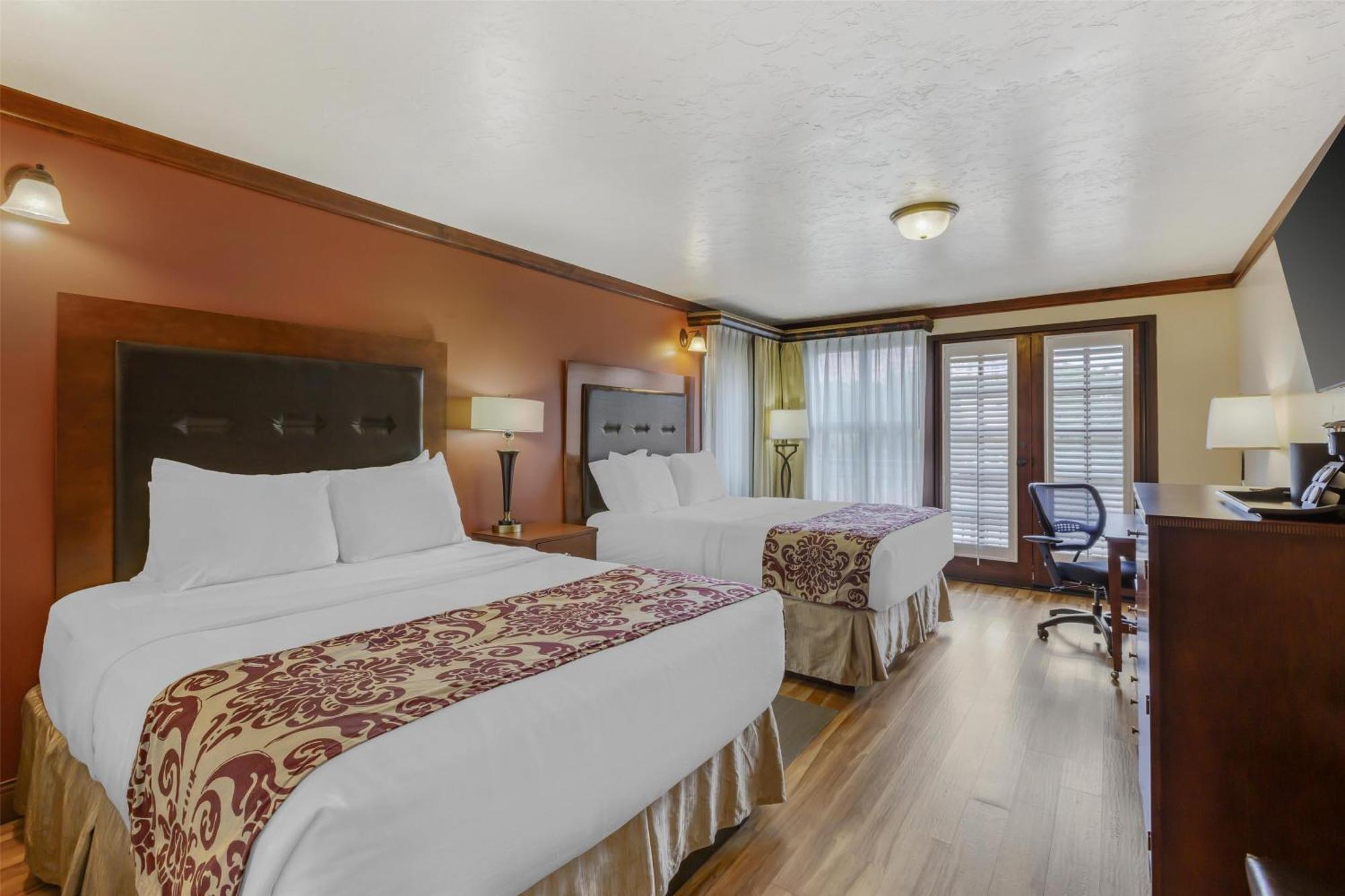 Queen Room Two Queen Beds Bath Tub Disability Access or Non-Smoking