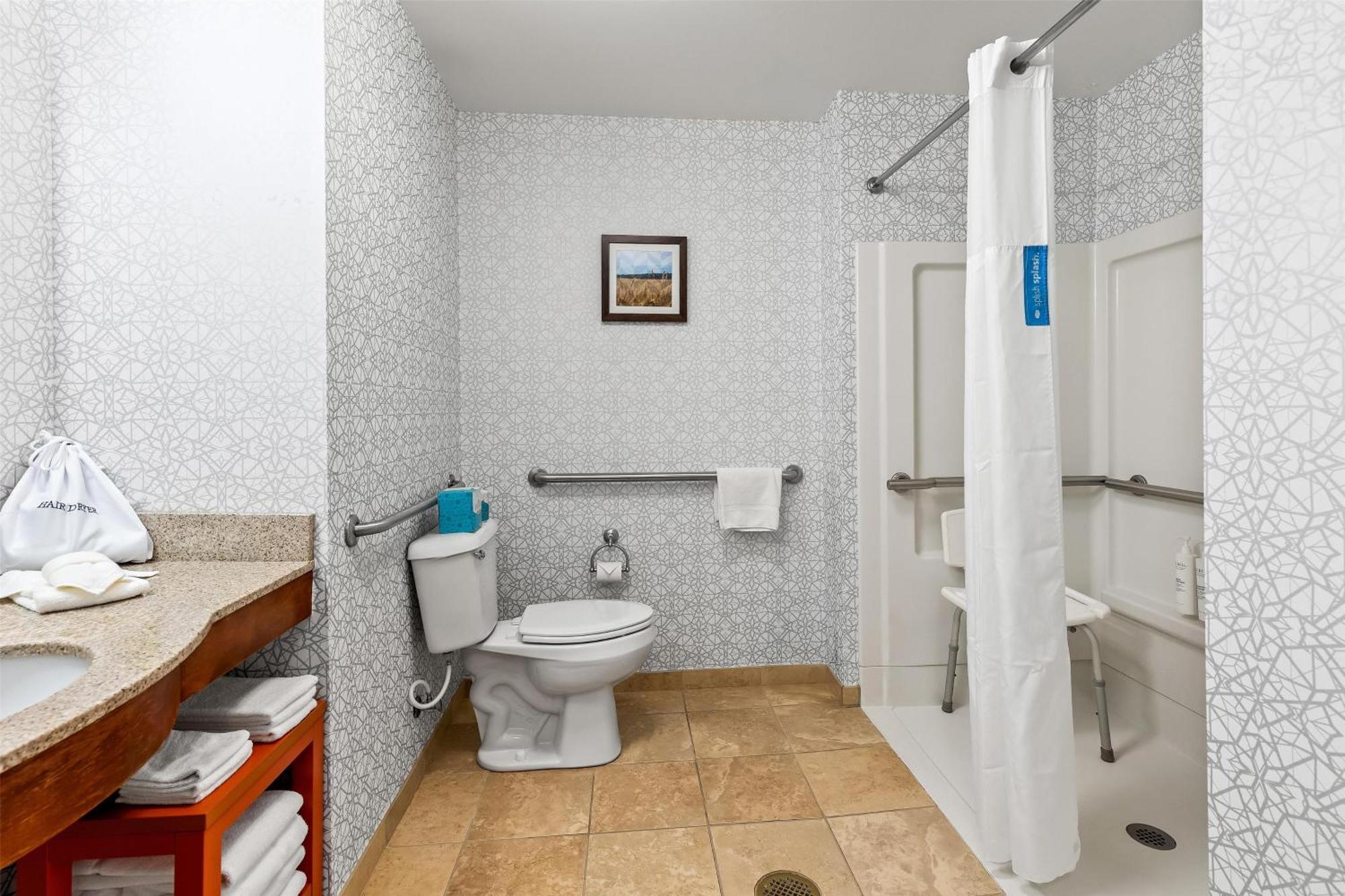 King Room Roll Shower Mobility Access or Non-Smoking