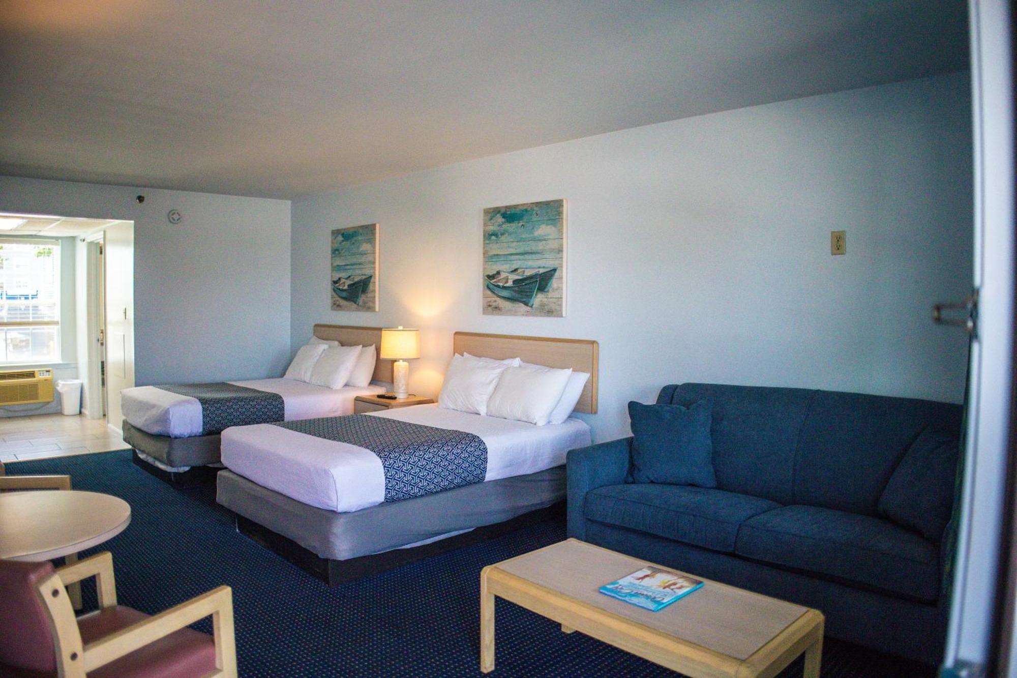 Double Room Two Double Beds Sofa Bed Street Side