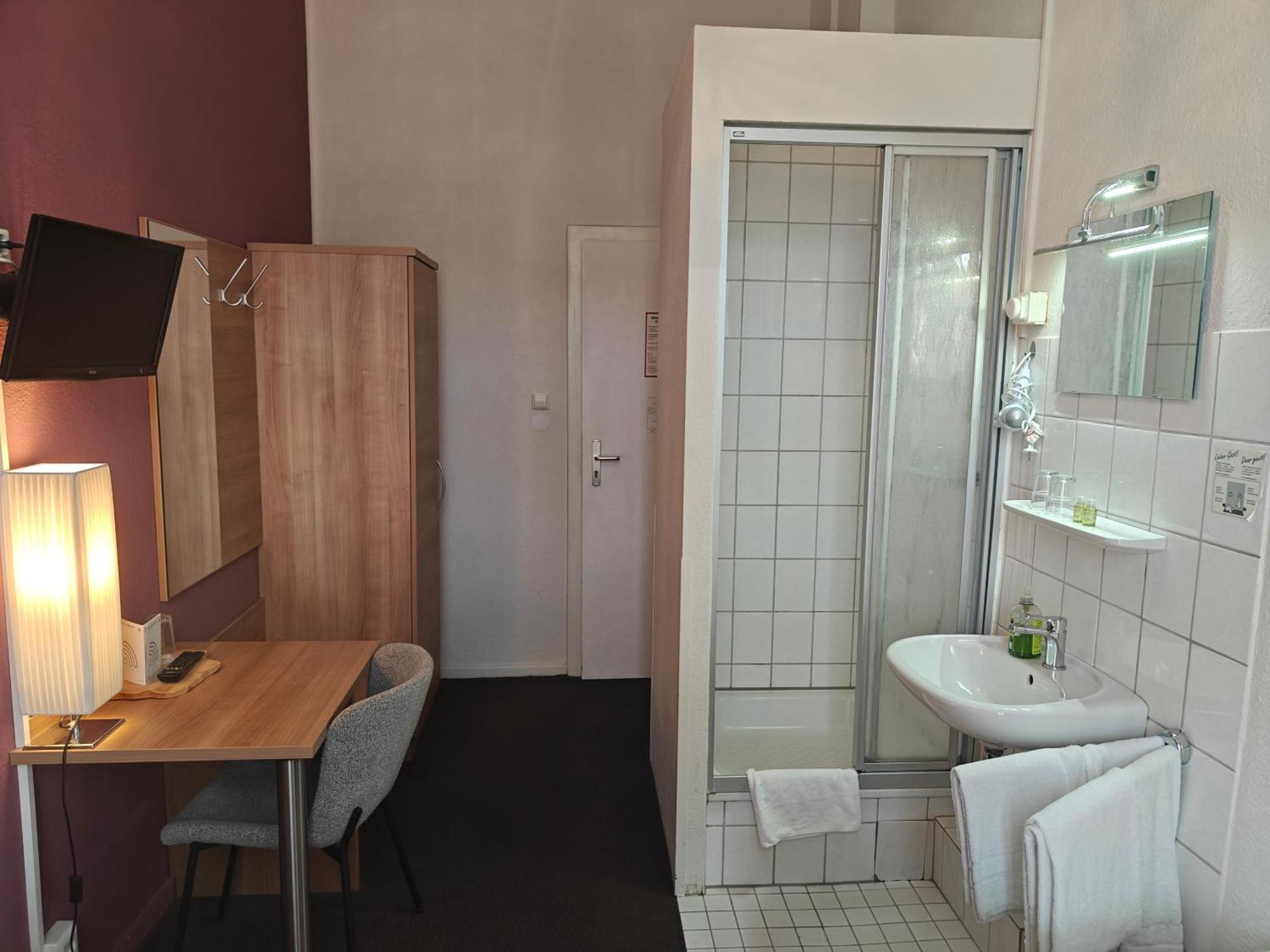 Single room shower own separate toilet