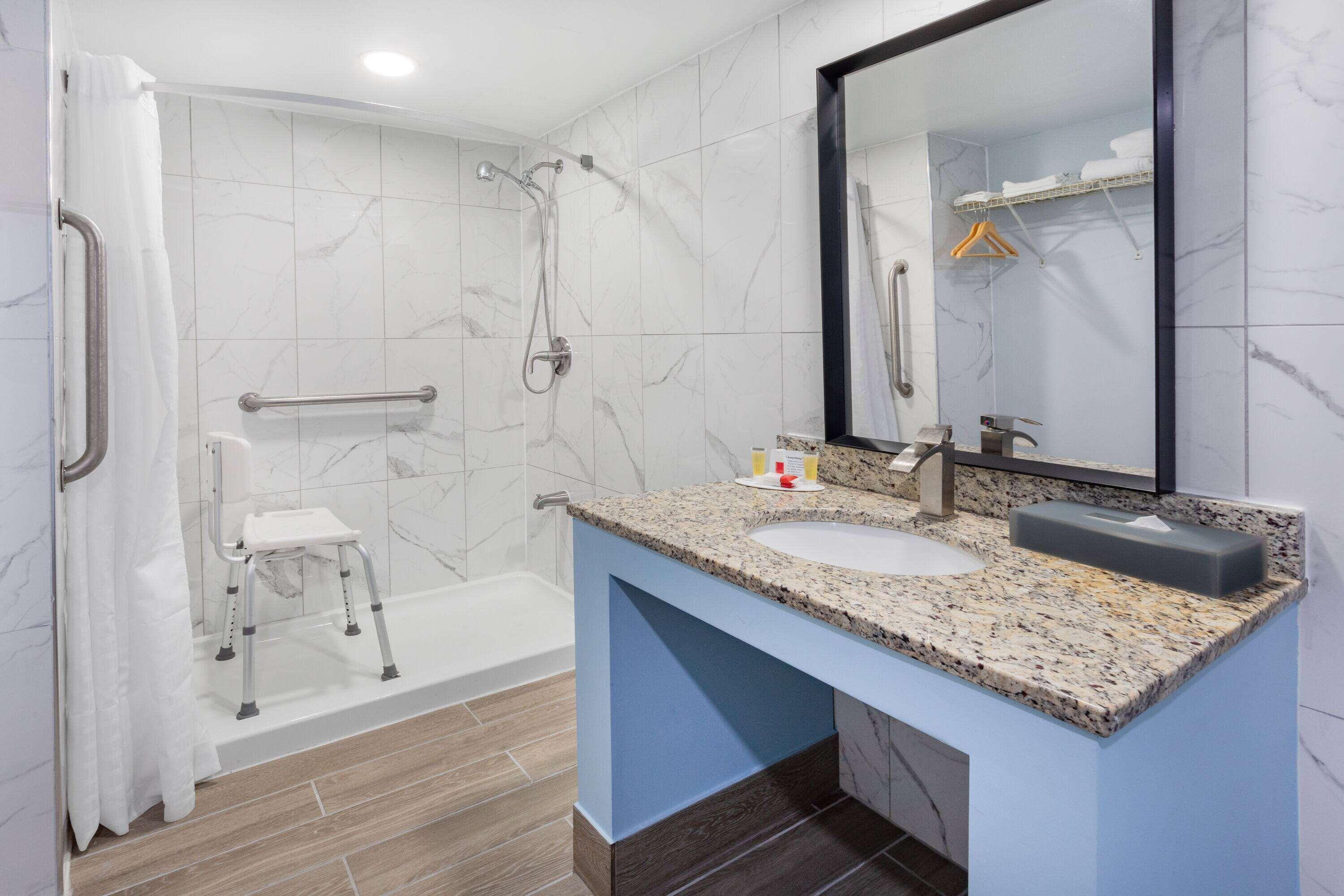 Double Room Two Double Beds Shower Mobility Accessible or Non-Smoking