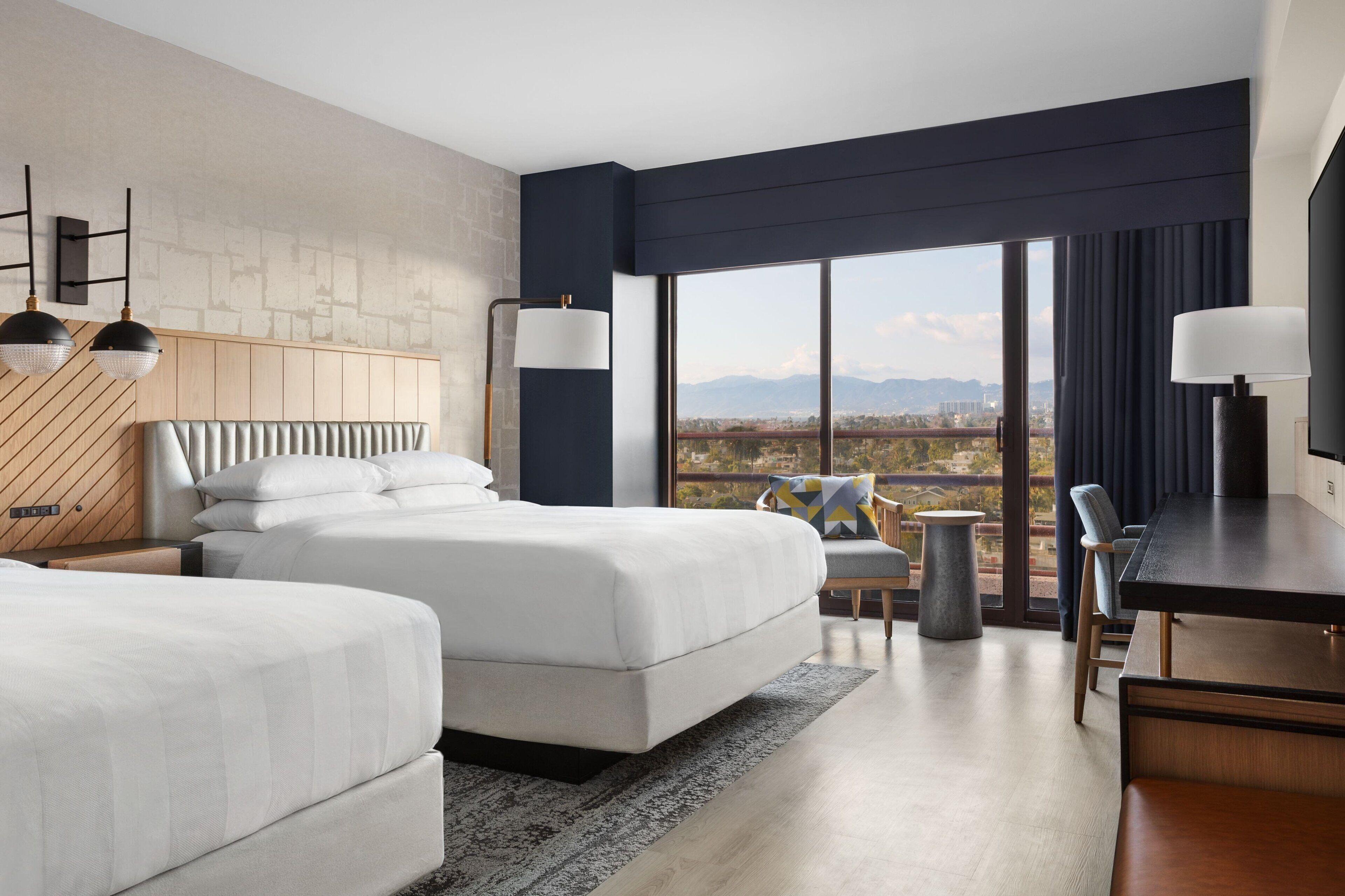 Guest Room Two Double Beds Marina View