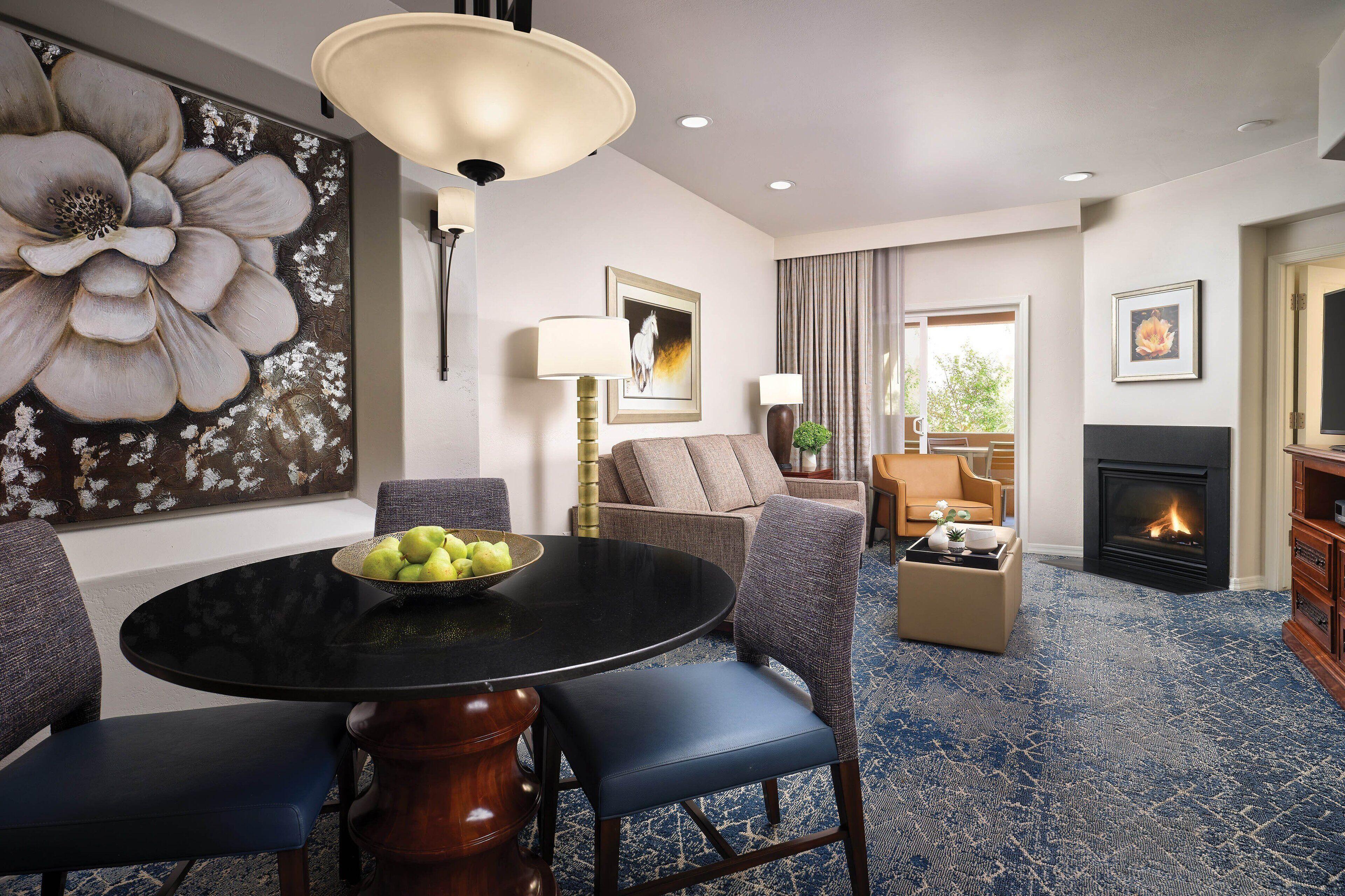 One-Bedroom Villa Balcony Fireplace