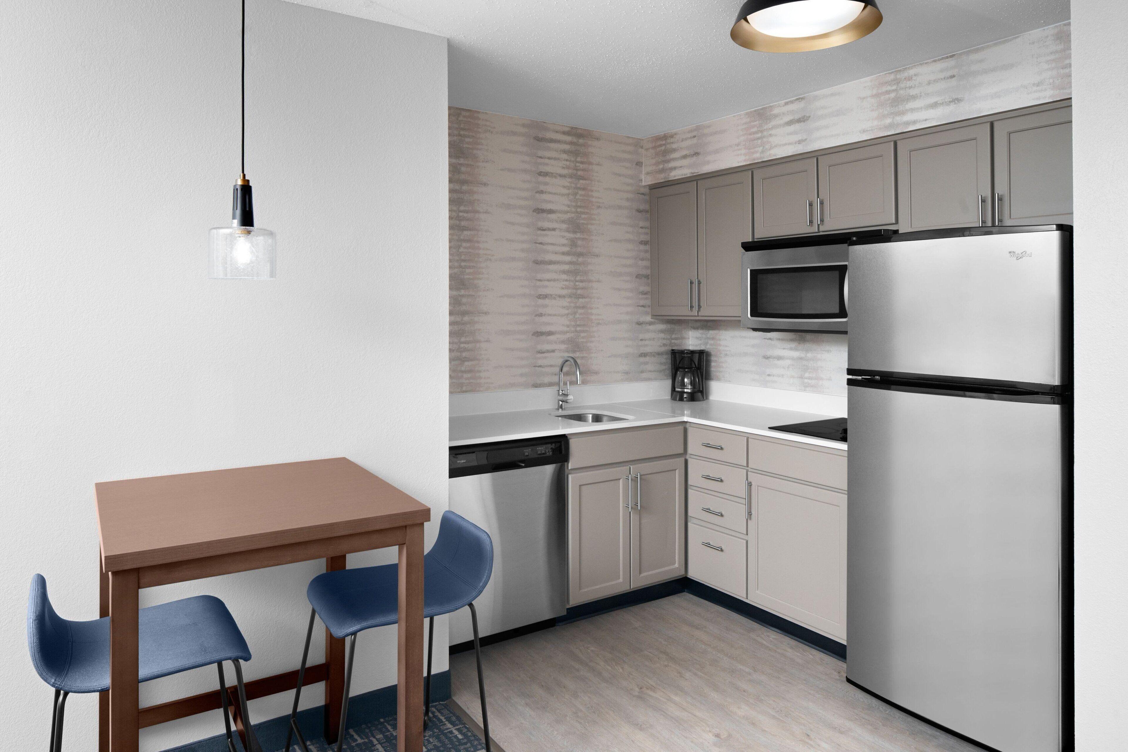 One-Bedroom King Suite Sofa Bed Kitchen