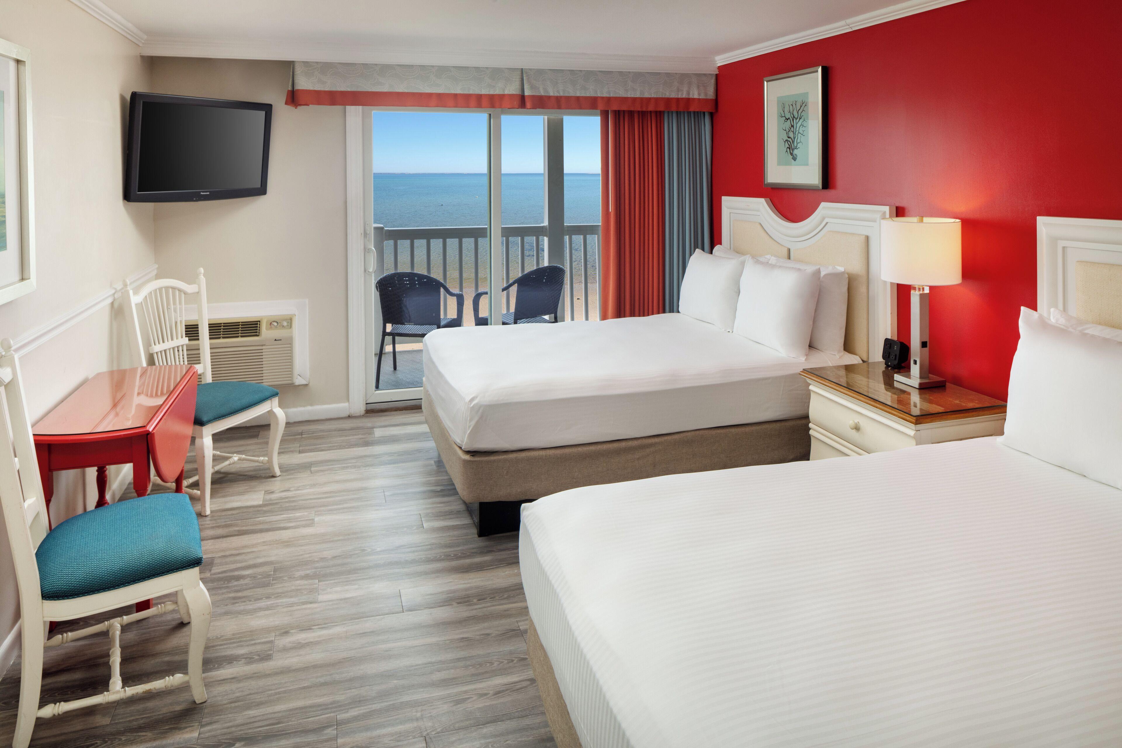 Waterfront Room Two Double Beds