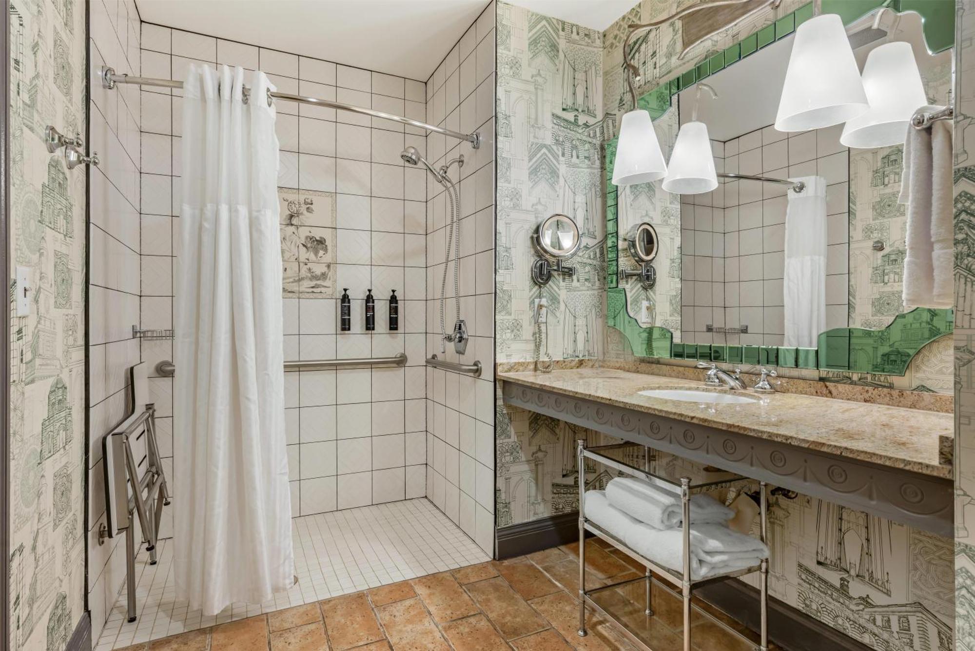 Mobility Accessible King Suite Roll Shower