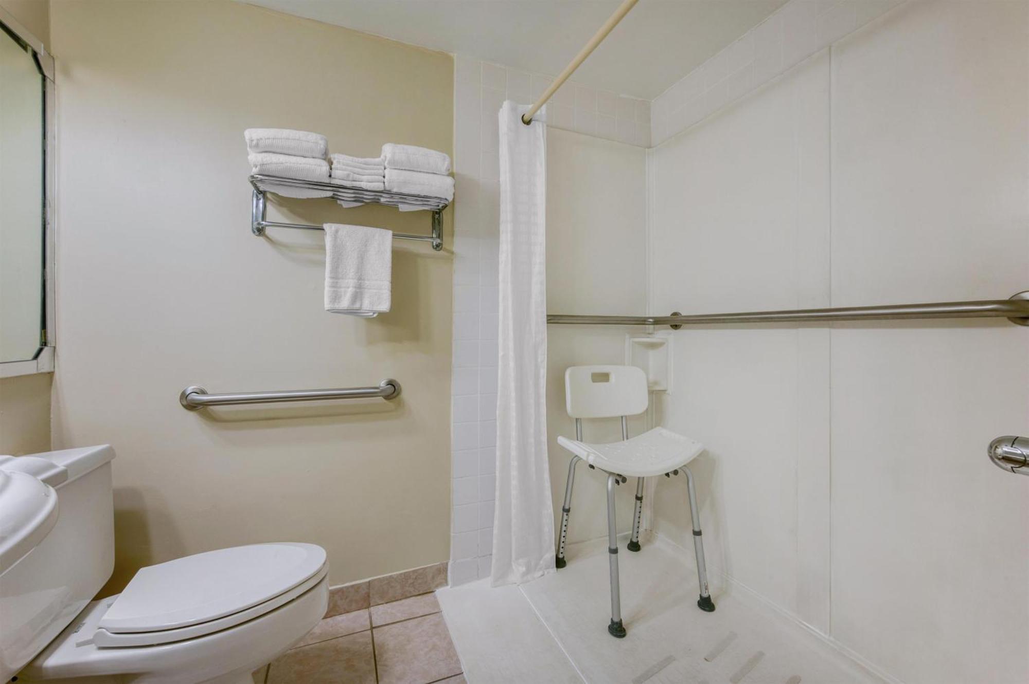 Double Room with Two Double Beds and Roll-In Shower - Disability Access