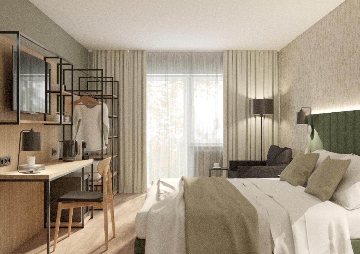 Quarto Deluxe com Cama de Casal ou 2 de Solteiro e Vista do Jardim