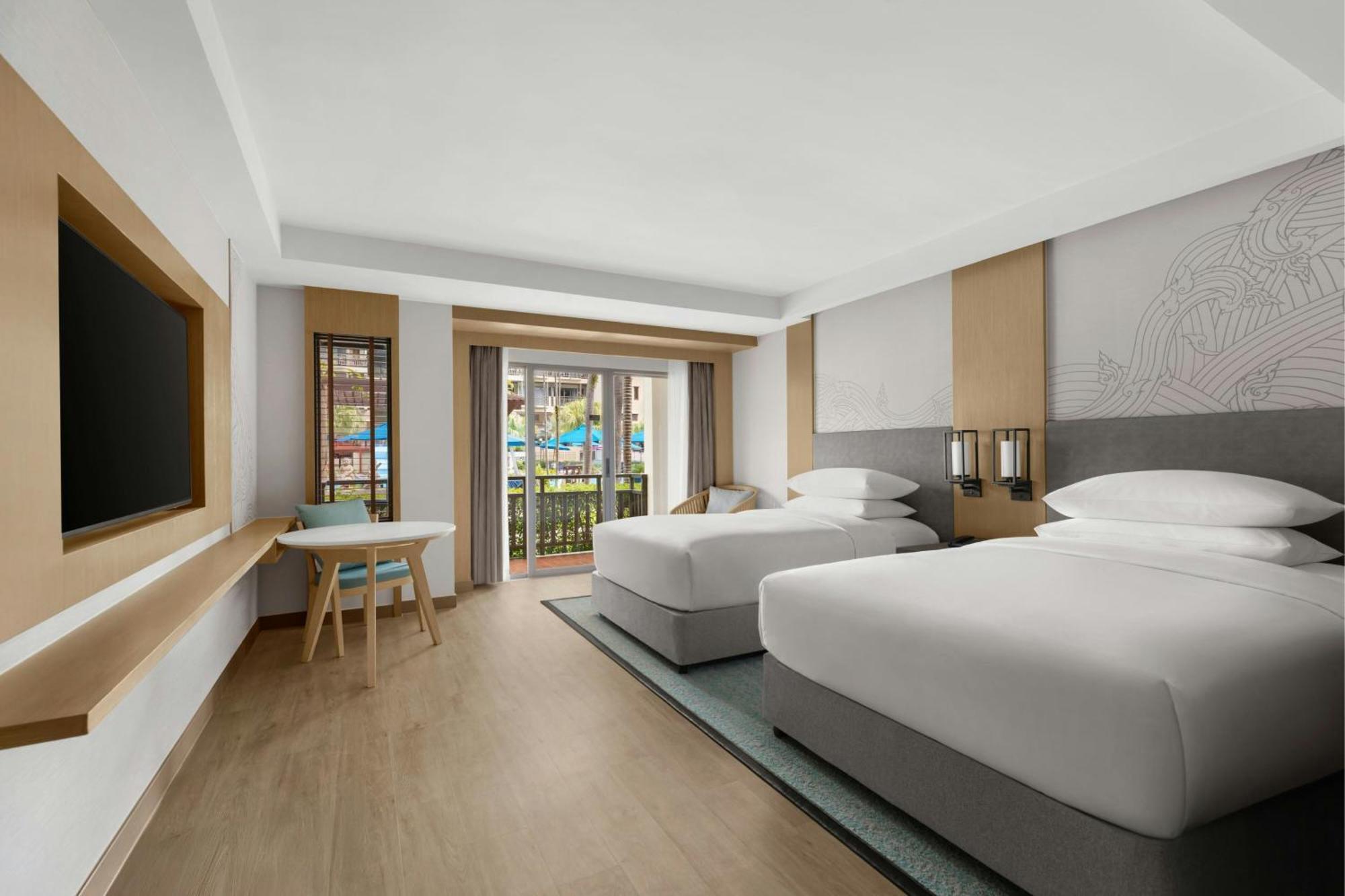 Larger Guest room 2 Doubles Pool view Terrace