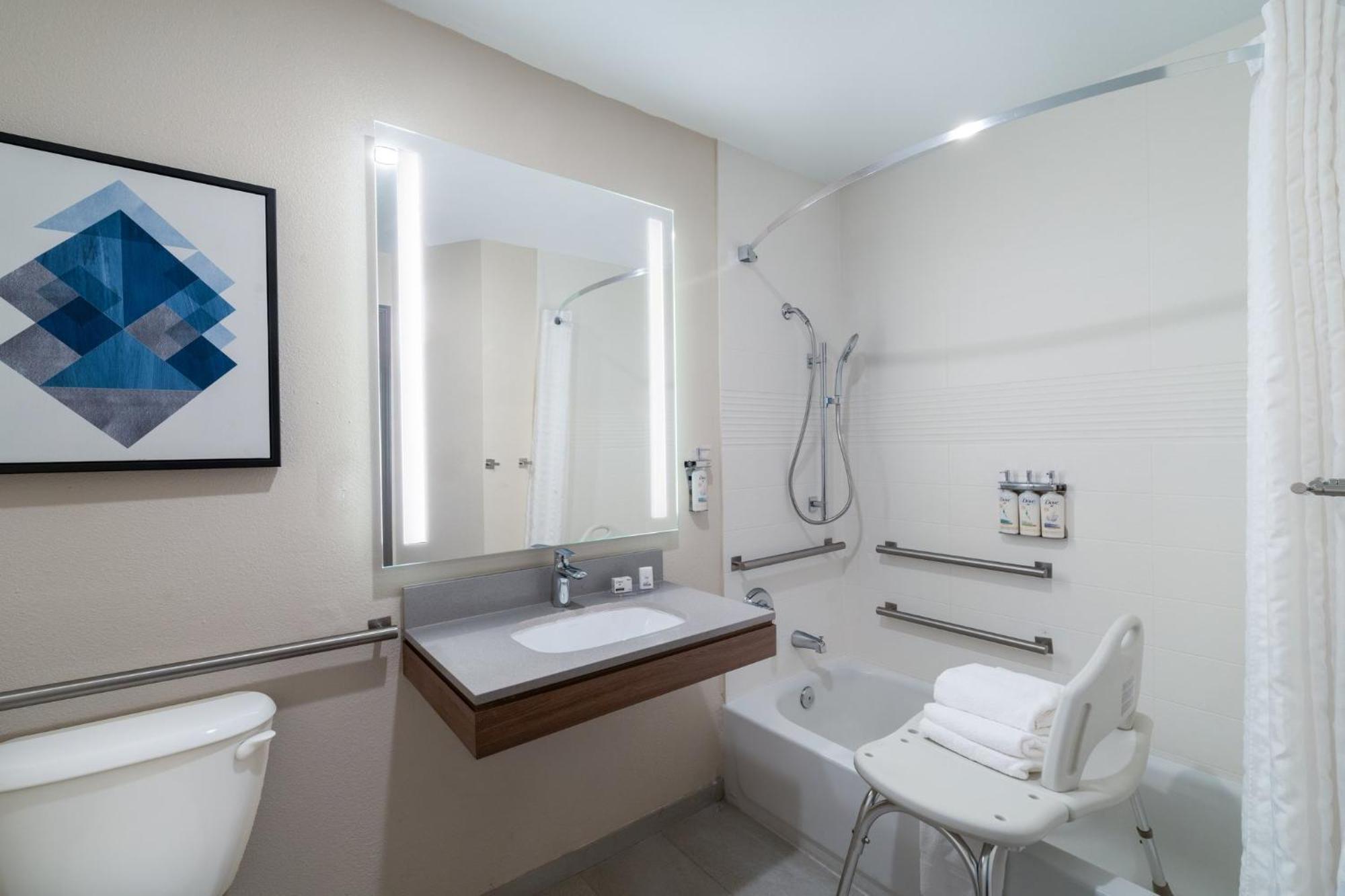 Queen Studio Suite Bath Tub Mobility Accessible Non-Smoking
