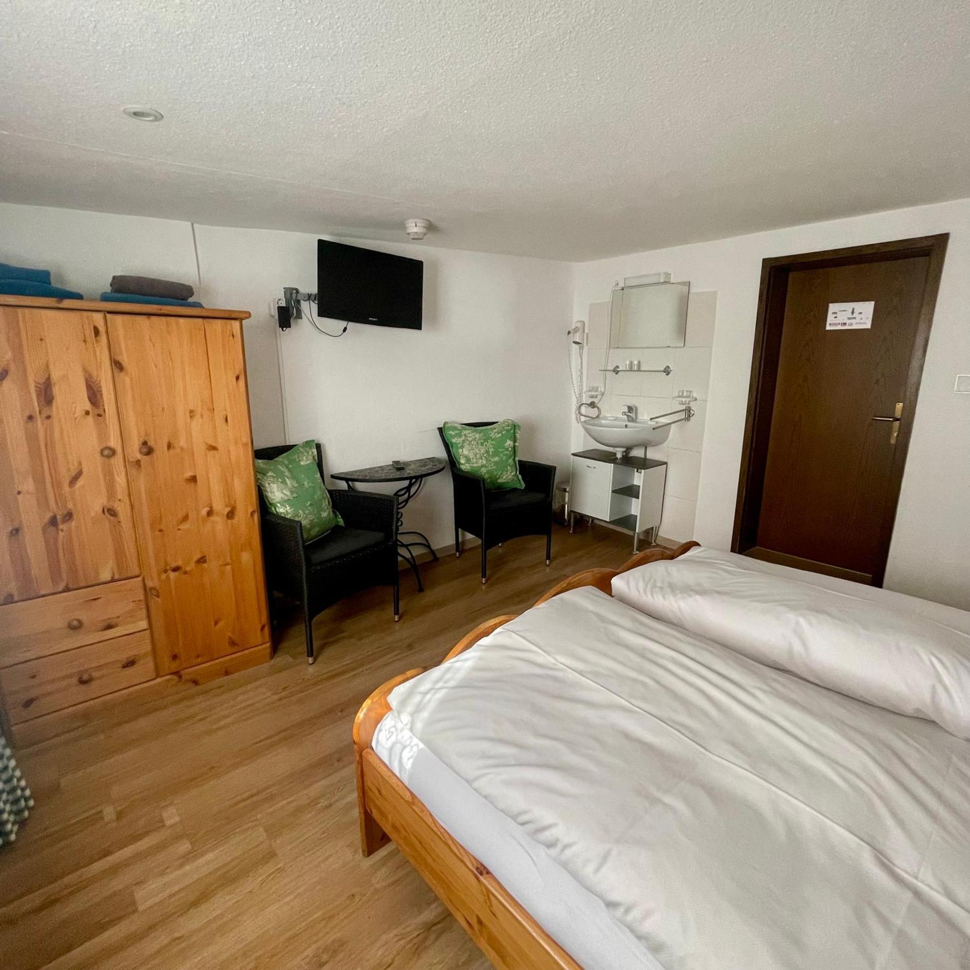 Double Room ceiling height 2 meters external shared WC Shower
