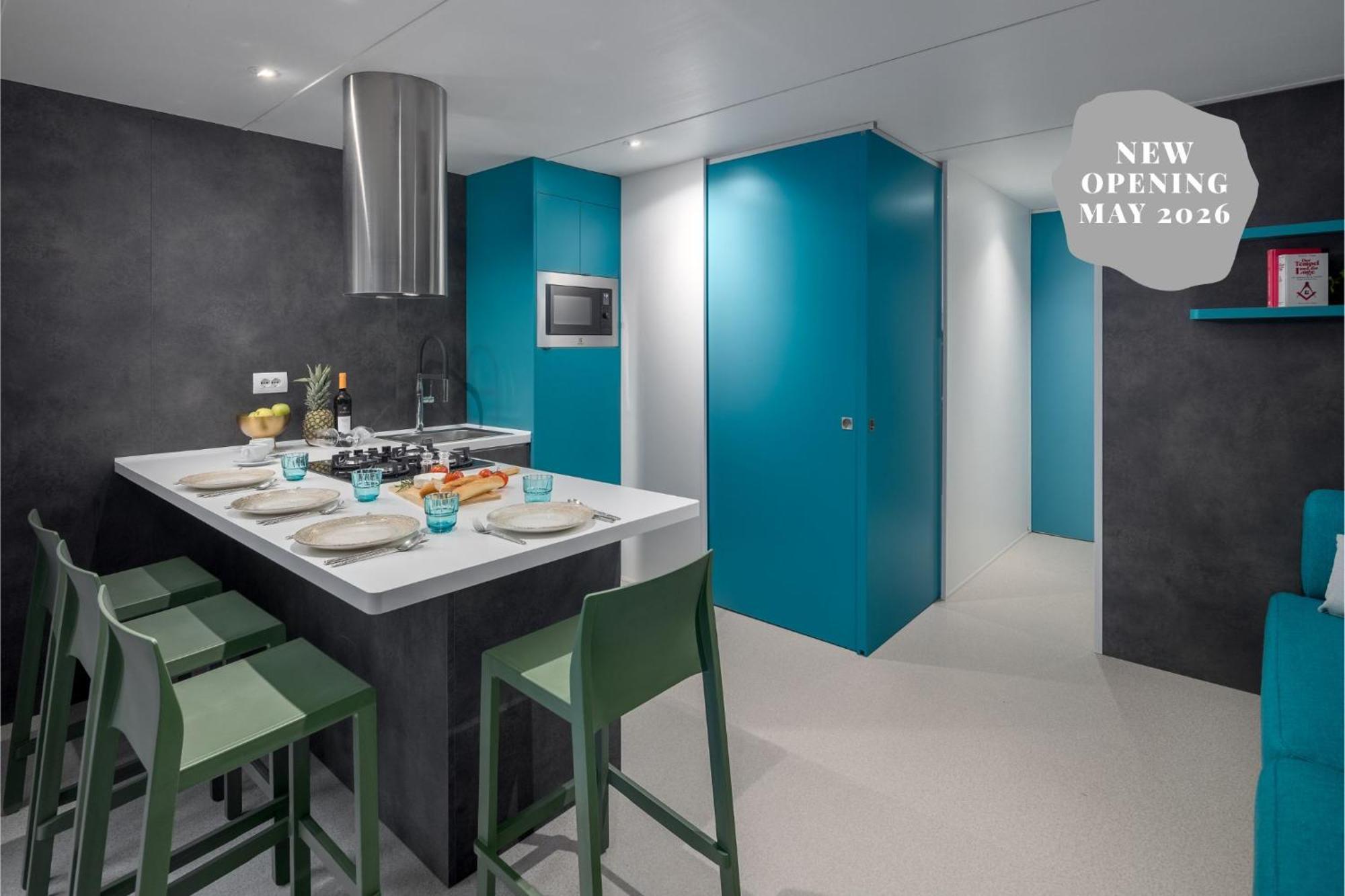 Premium Mobilheim zum Meer mit 2 Schlafzimmern und Whirlpool