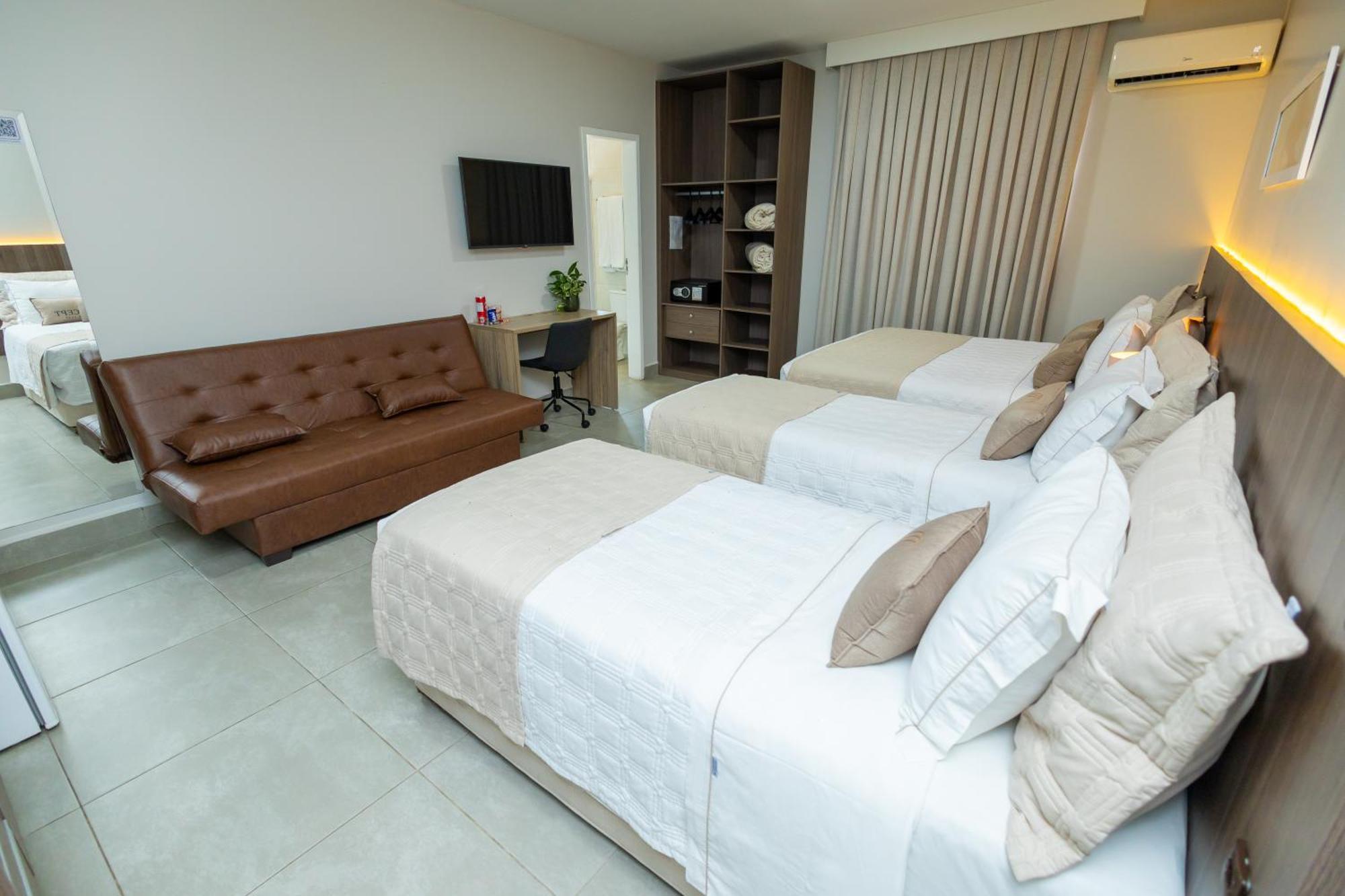 Standard Quadruple Room 1 Double Bed 2 Single Beds