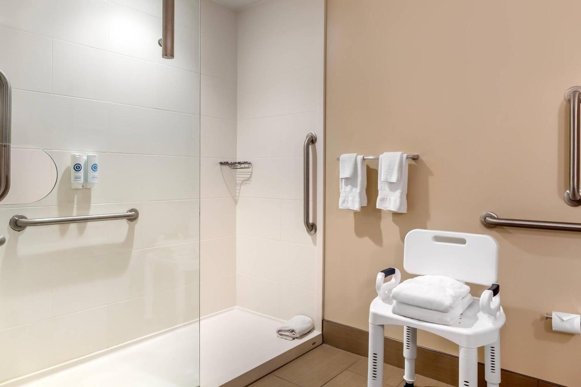King Suite Roll Shower Accessible or Non-Smoking