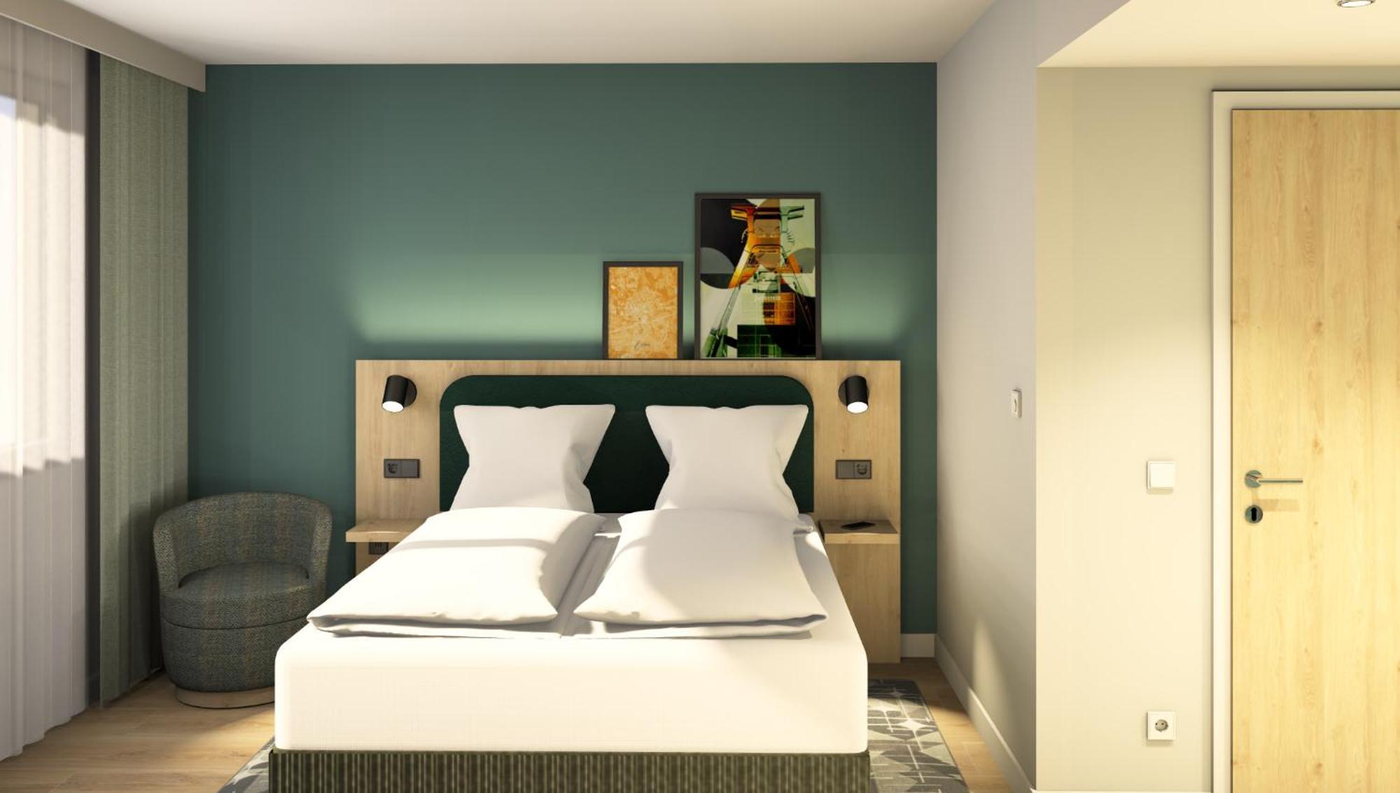 Zimmer mit Queensize-Bett