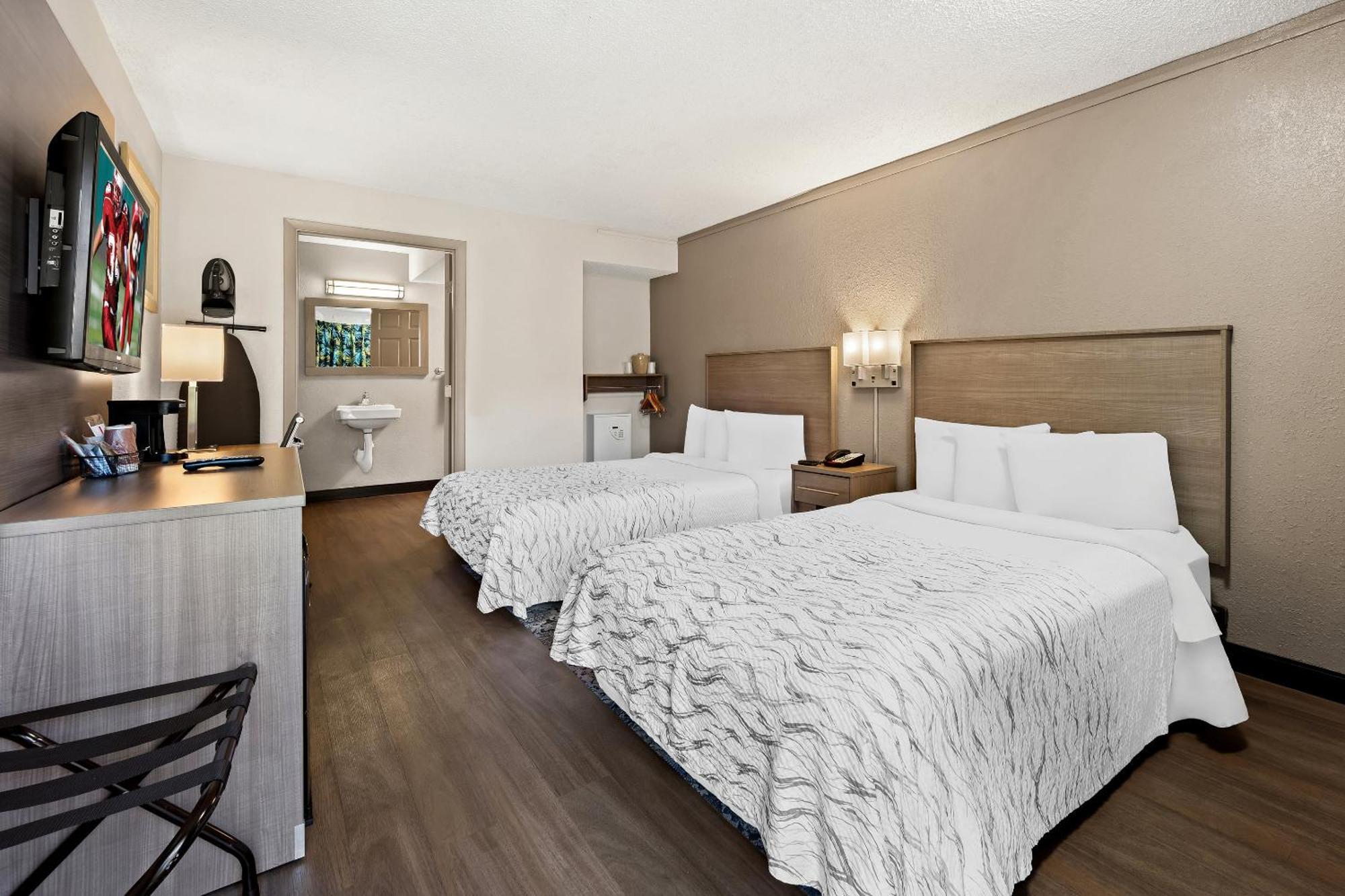 Standard Room Two Double Beds Poolside Disability Access Smoke