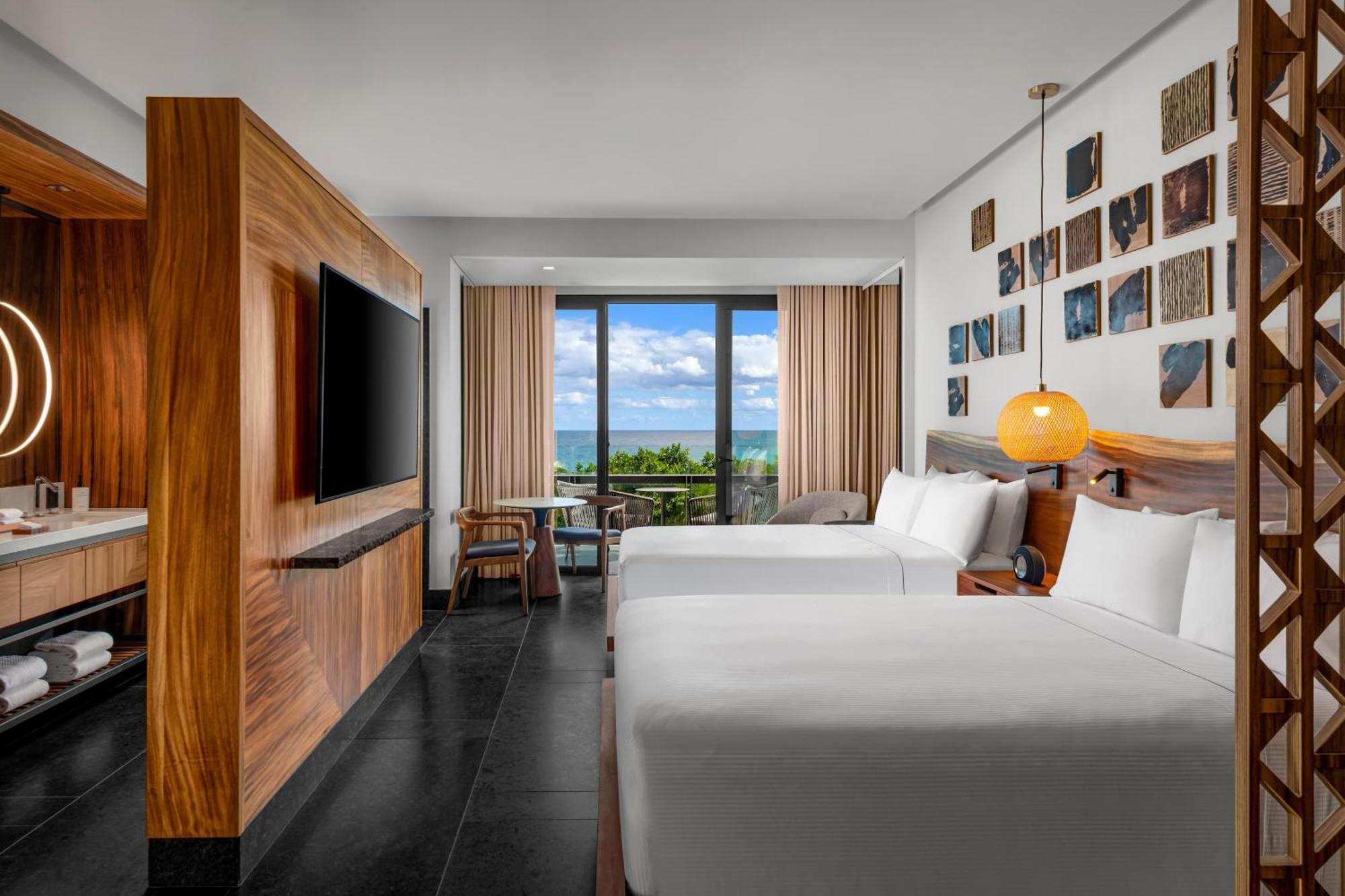 Queen Room Two Queen Beds Partial Ocean View