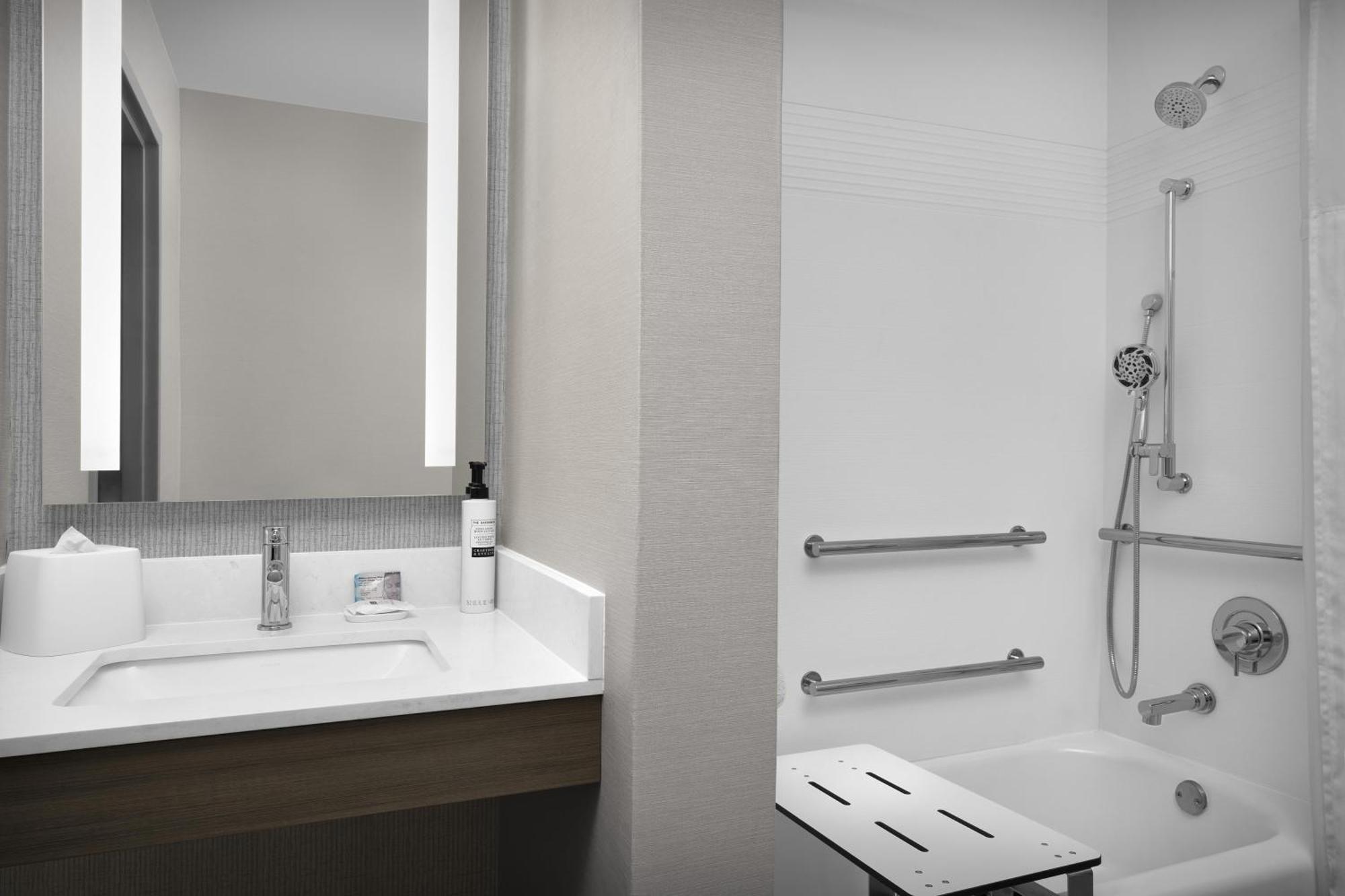 King Room Bath Tub Mobility Accessible