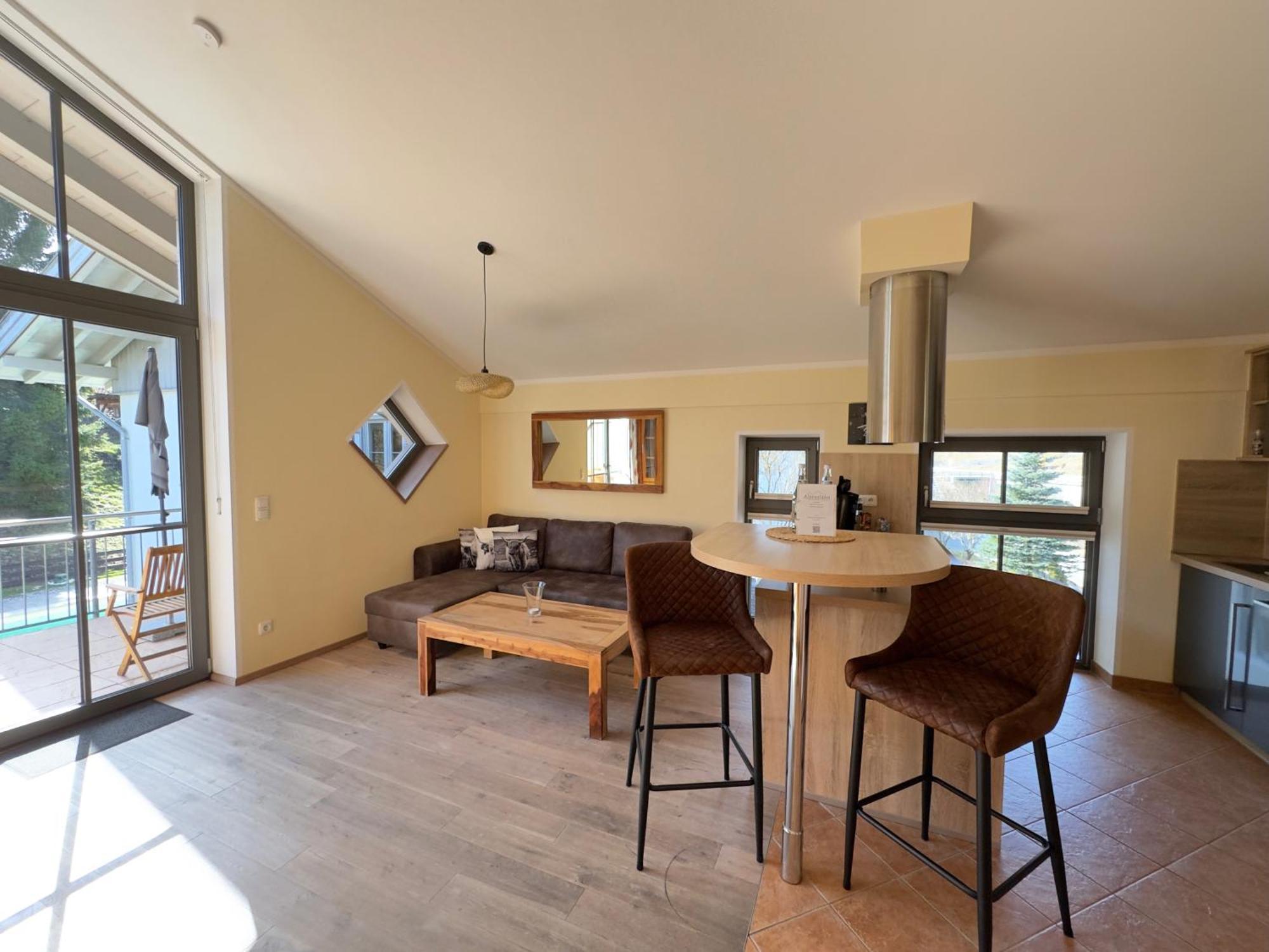One-Bedroom Apartment Balcony Mountain View