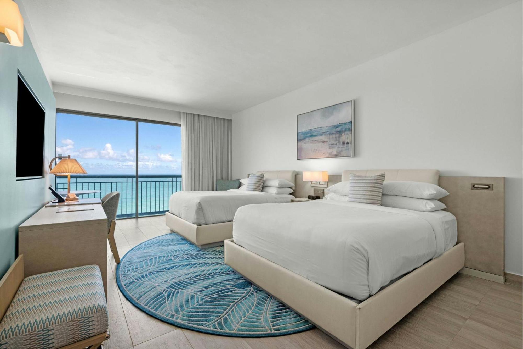 Deluxe Double Room Two Double Beds Ocean View