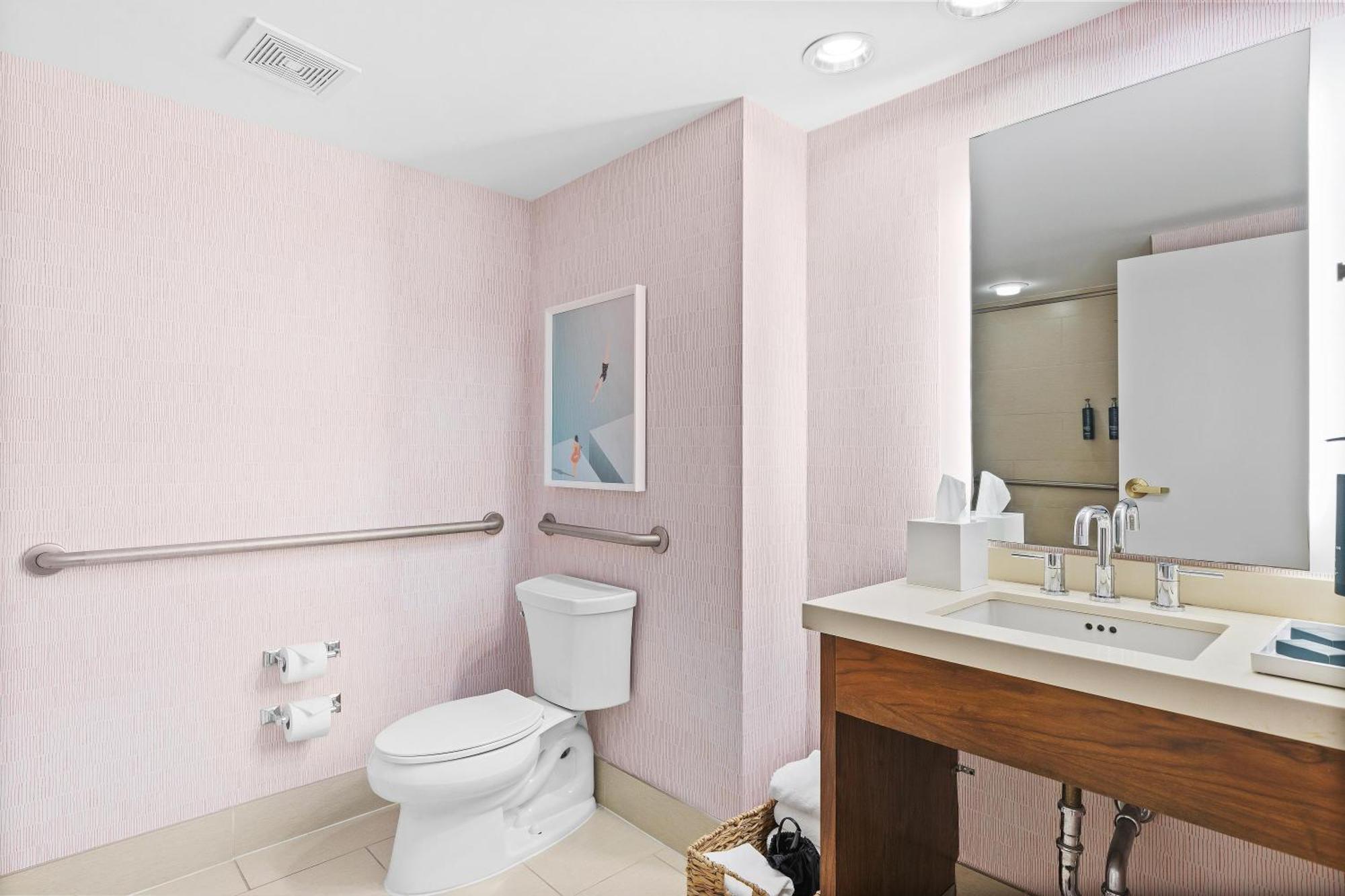 King Room with Roll-In Shower - Mobility and Hearing Access