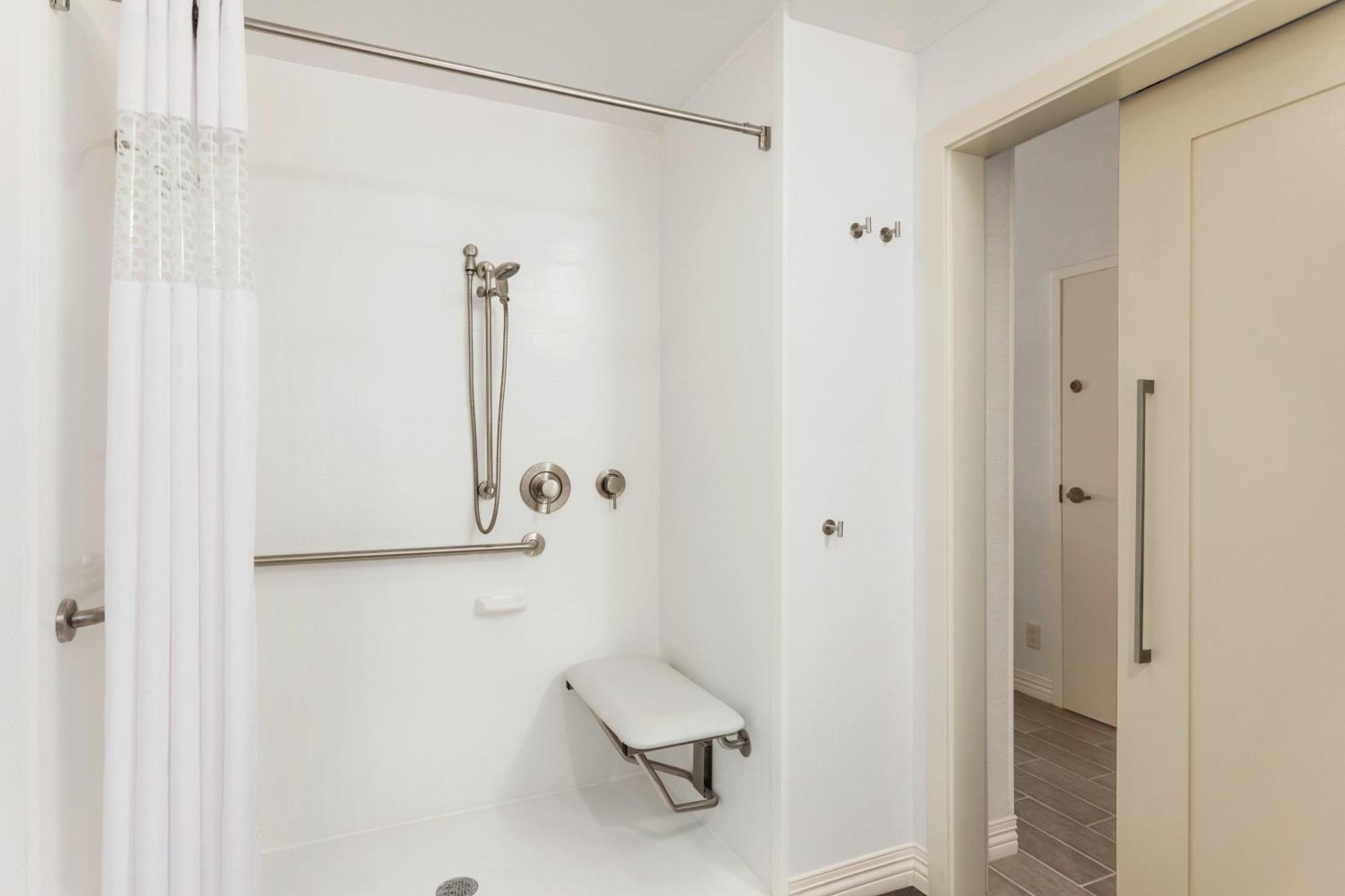Double Room Two Double Beds Roll Shower Mobility Accessible or Non-Smoking