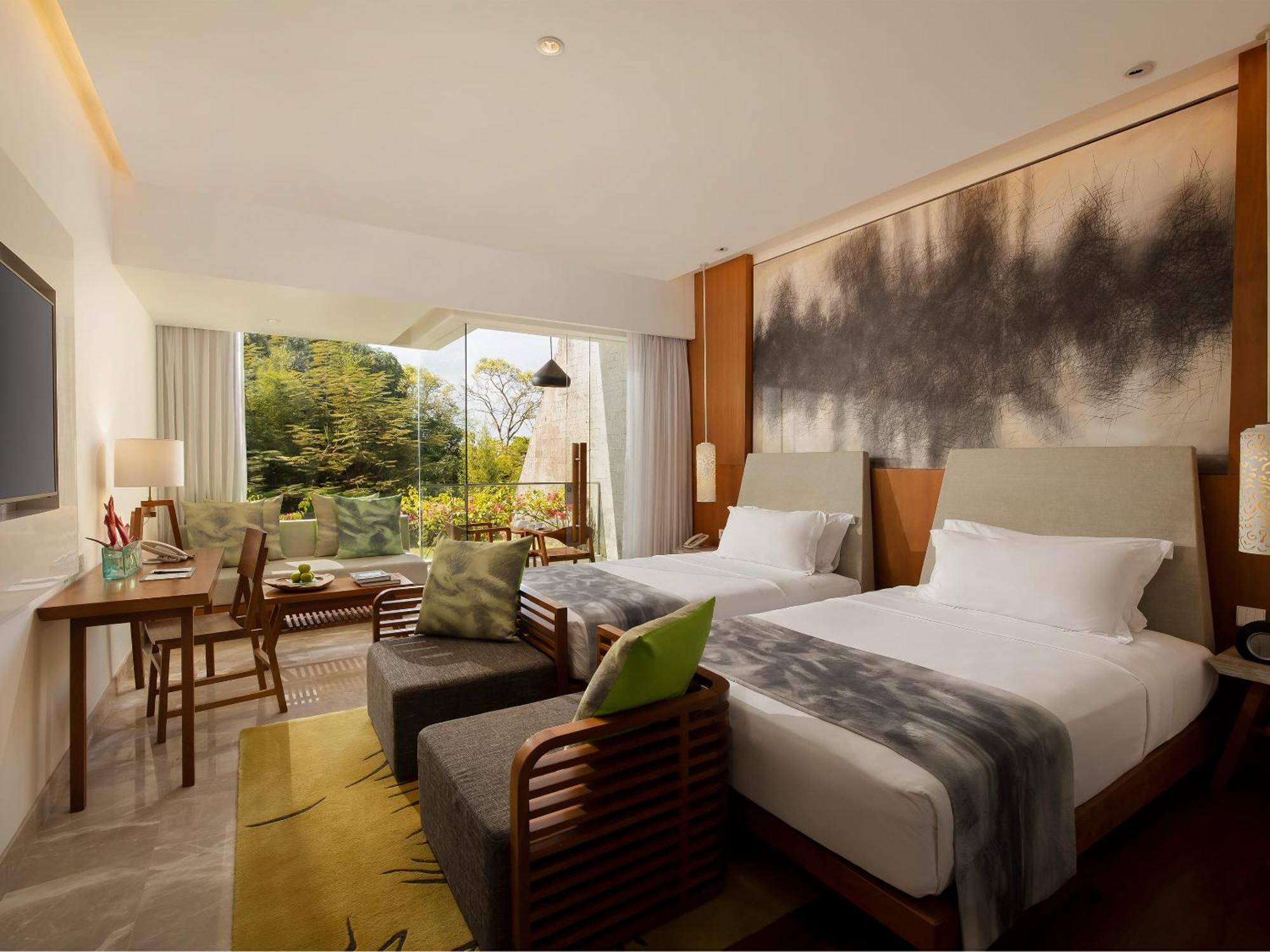 Wonderful Garden View Deluxe Room Two Double Beds