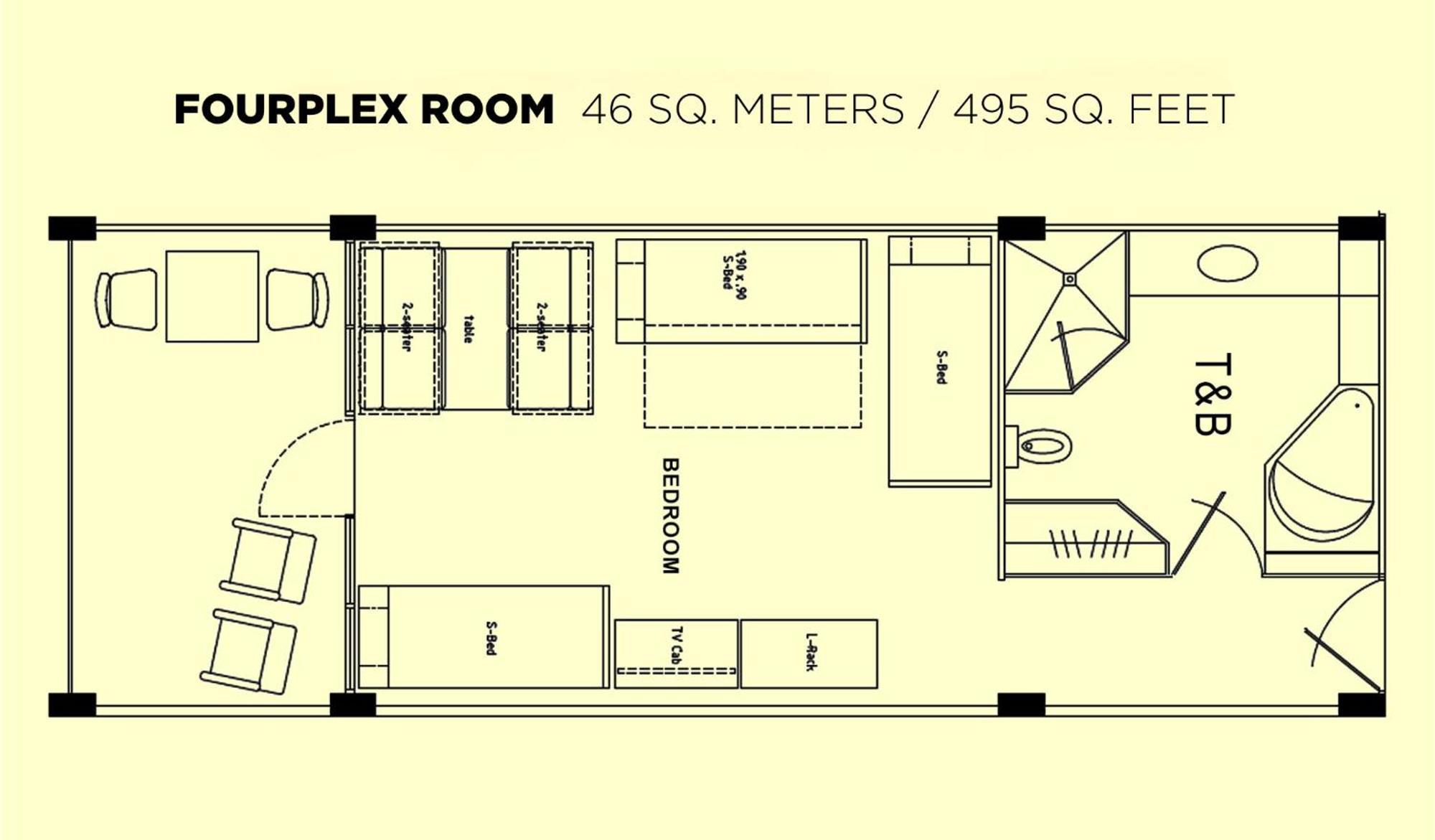 Fourplex Room of
