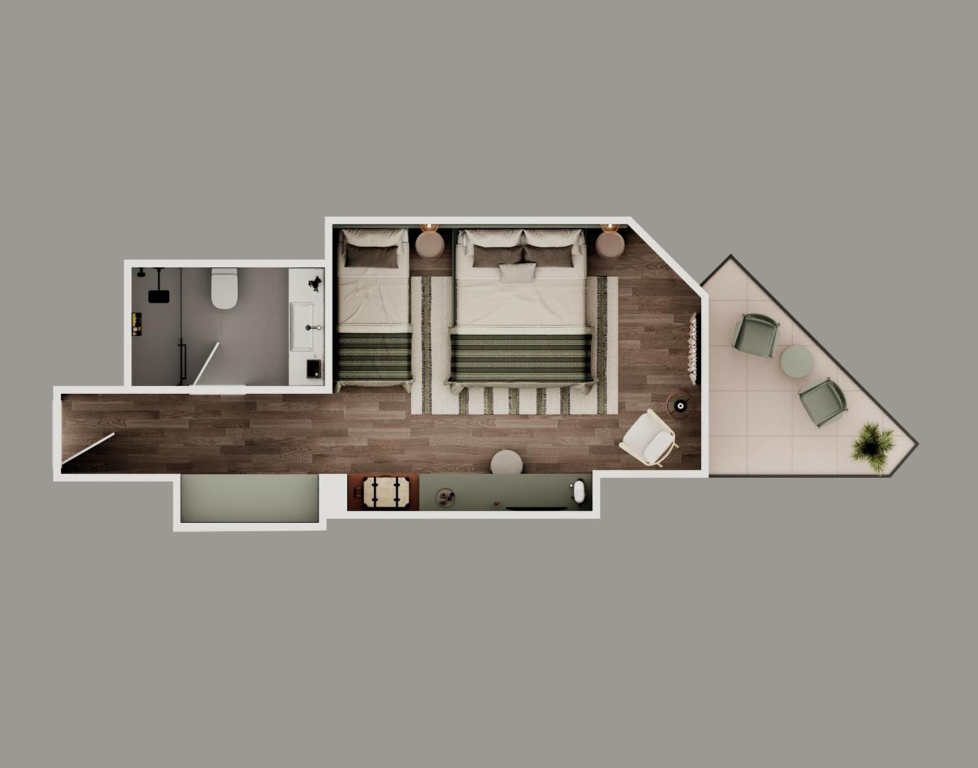 Triple Room Balcony