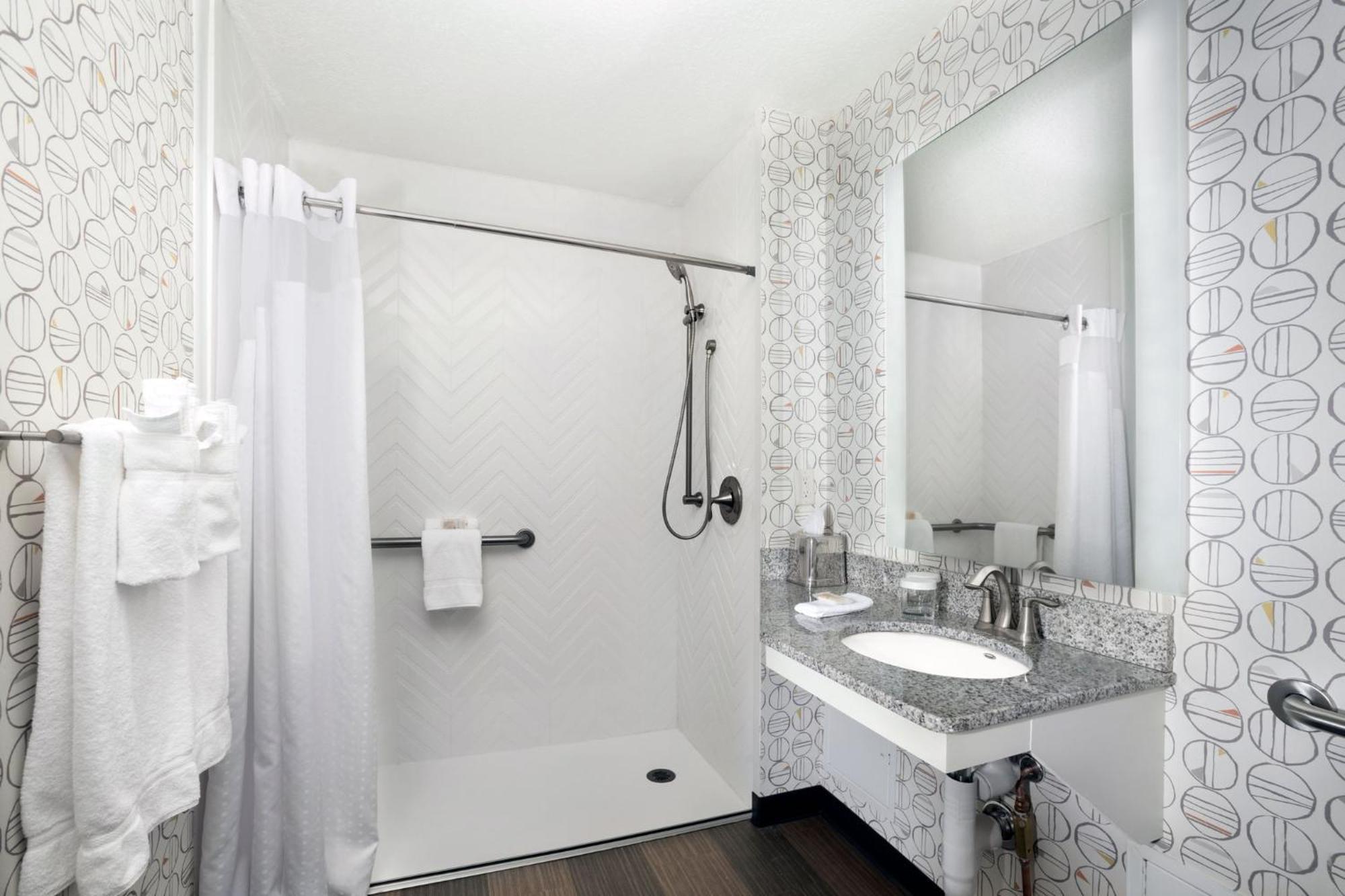 Standard King Room Roll Shower Mobility Accessible