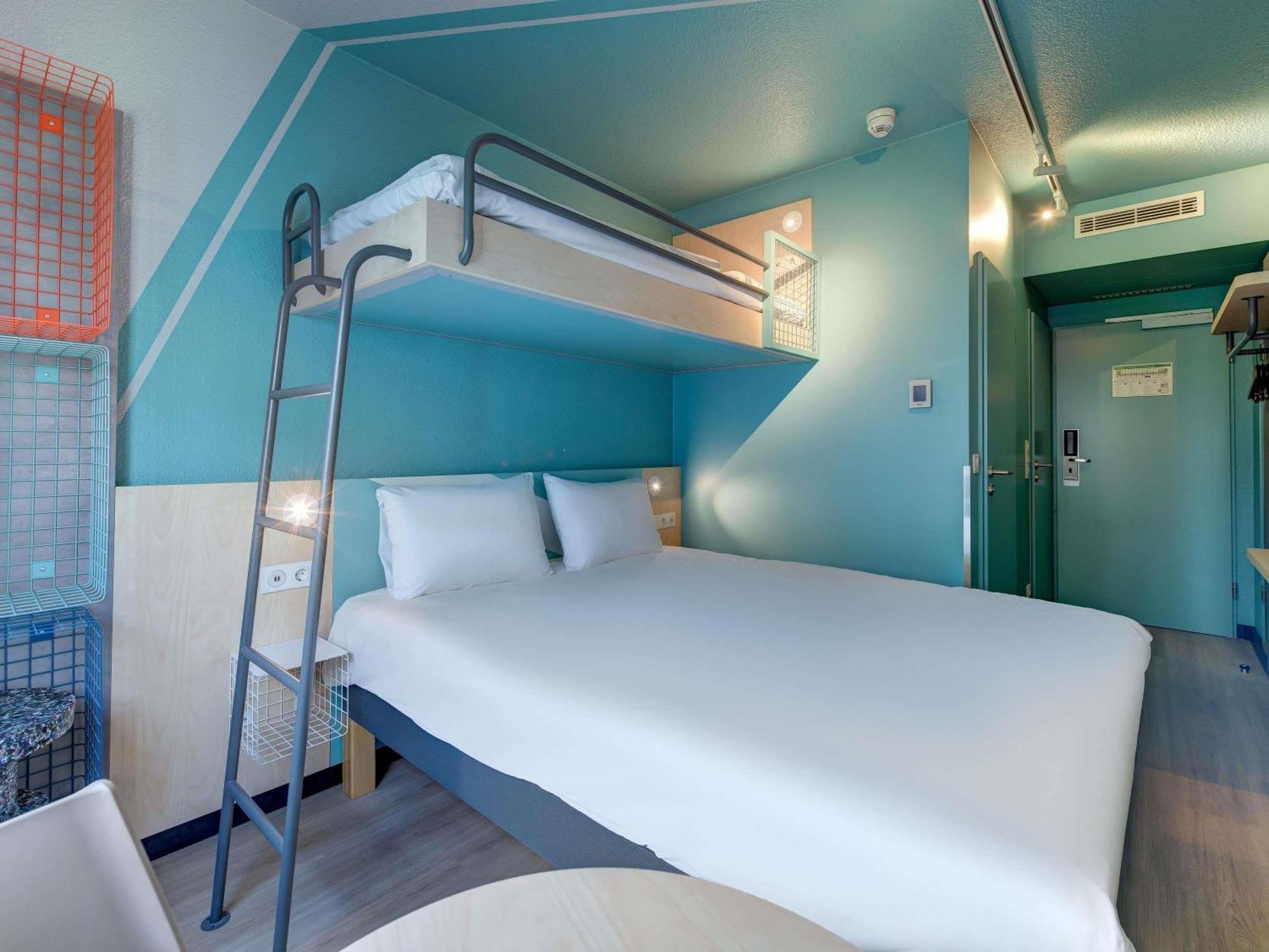 Small triple room a double bed a bunk bed