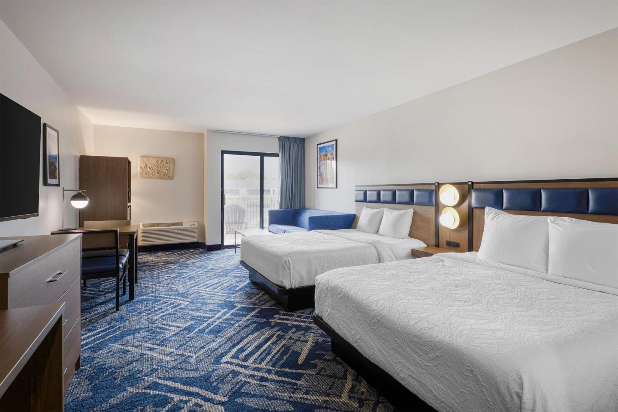 Queen Room with Two Queen Beds, Sofa Bed and Roll-In Shower - Mobility Accessible