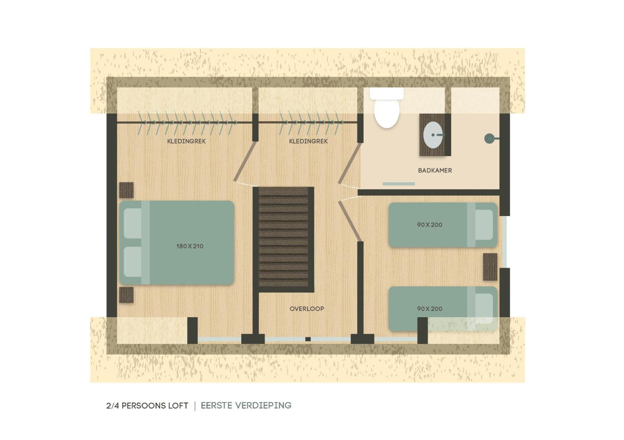 Two-Bedroom Loft Apartment