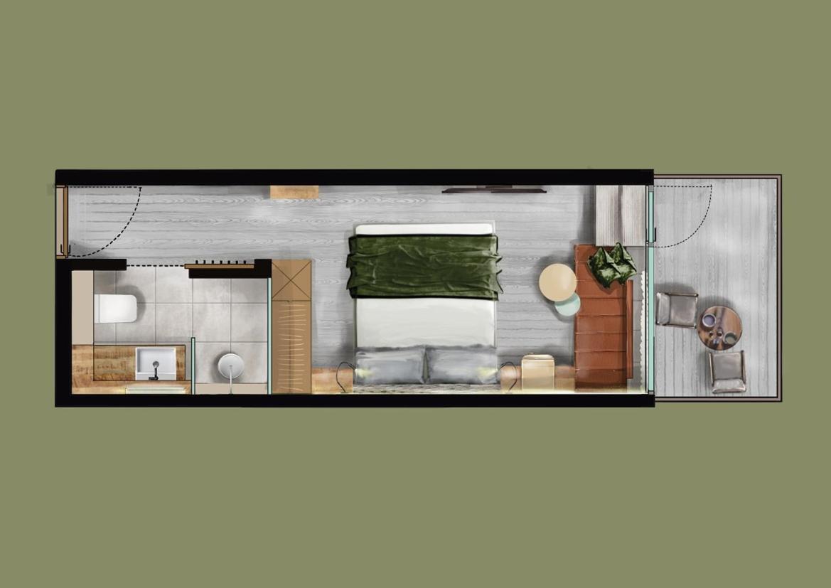 Doppelzimmer mit Terrasse