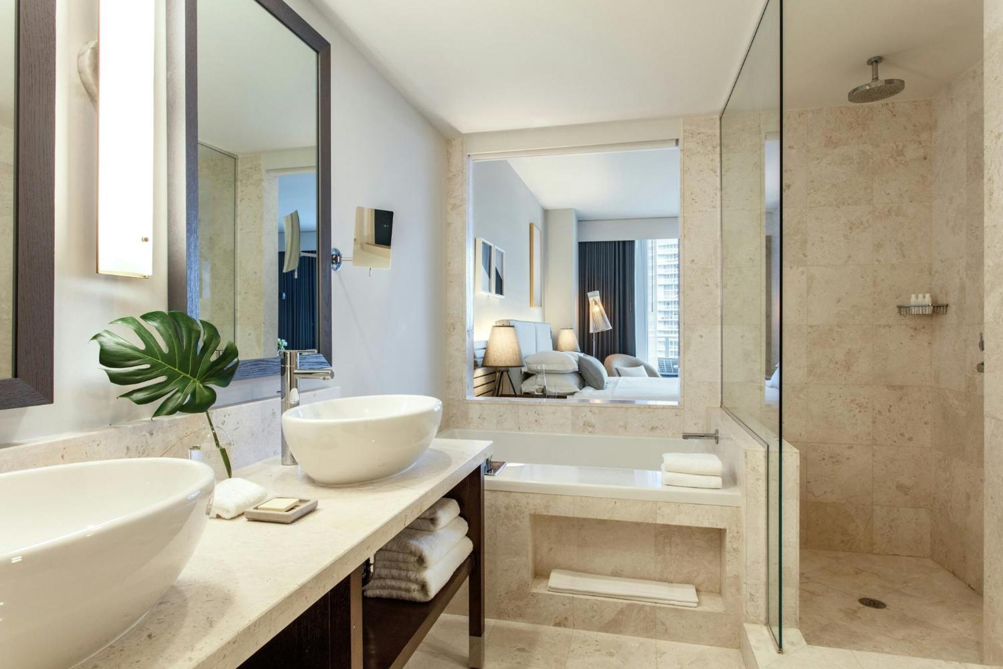Double Room with Two Double Beds and Water View