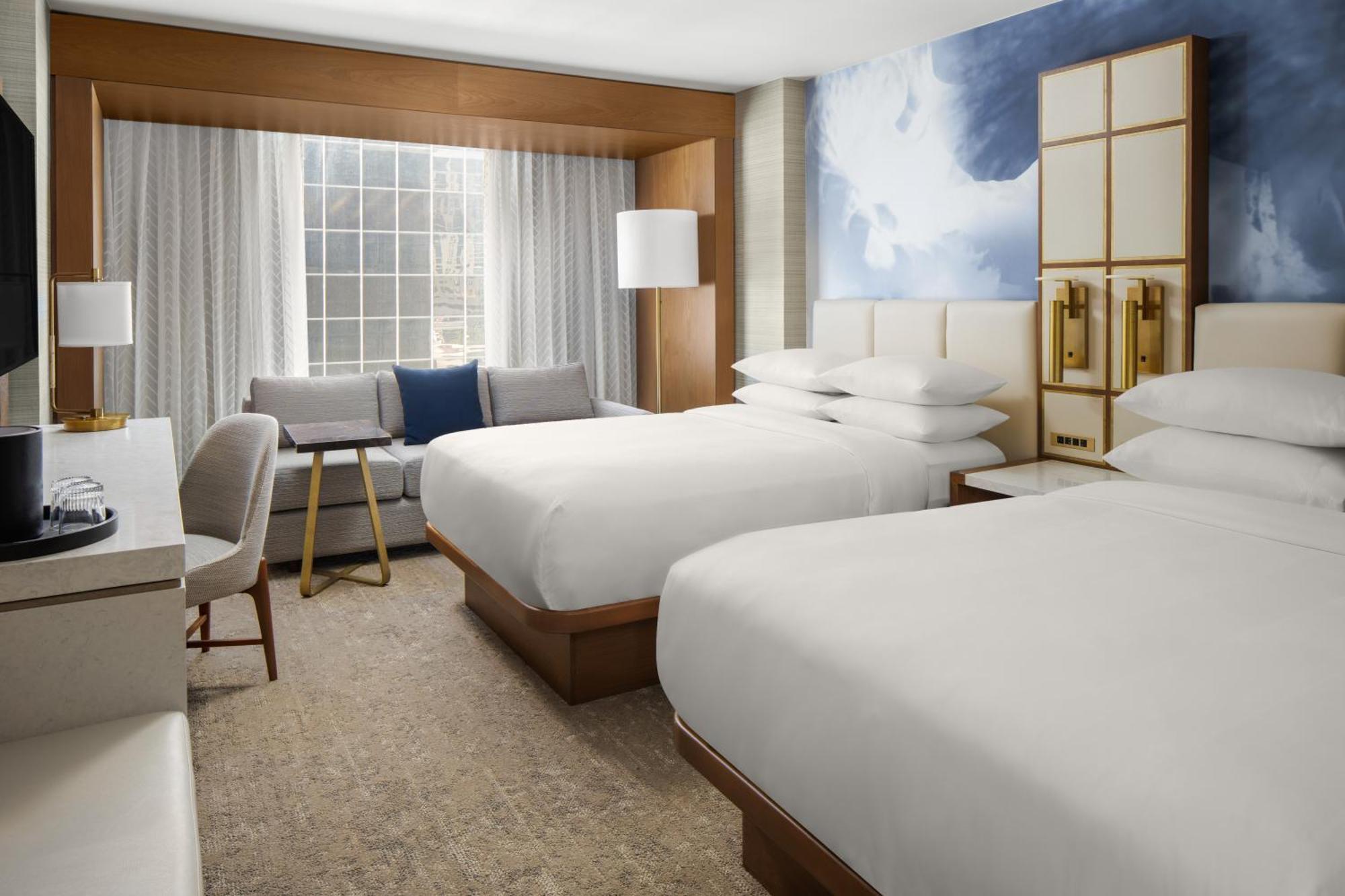 Guest Room Two Double Beds High Floor