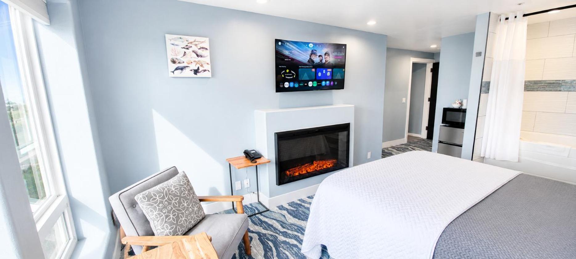 Queen Room Ocean View Spa Bath non pet friendly