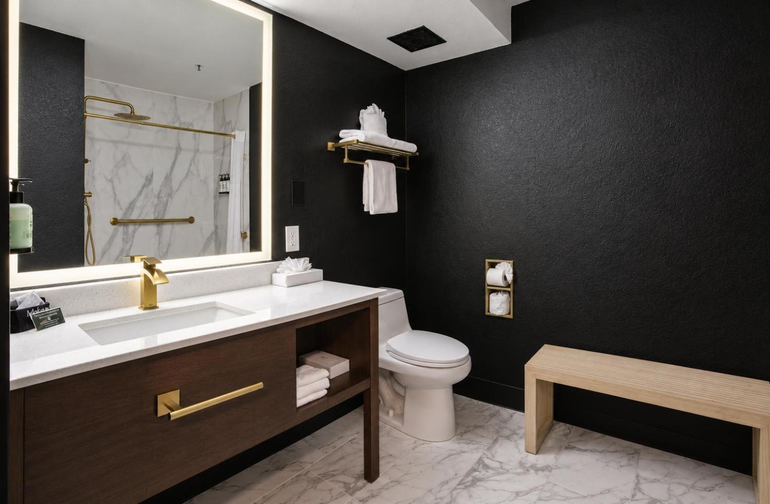 King Wellness Suite Roll shower Accessible or Non-Smoking