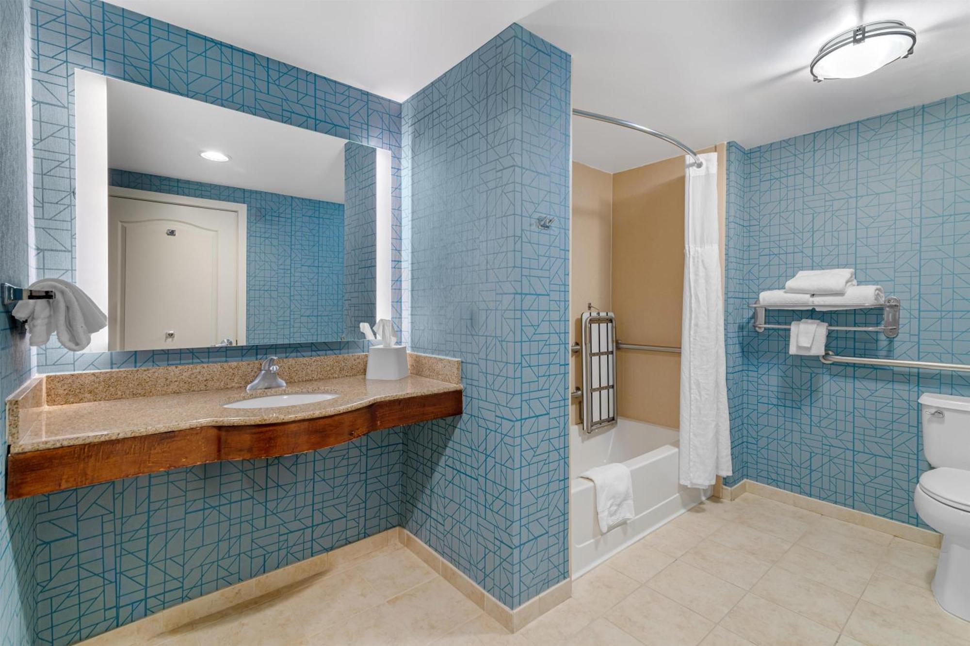 King Suite Accessible Tub Mobility Hearing Access or Non-Smoking