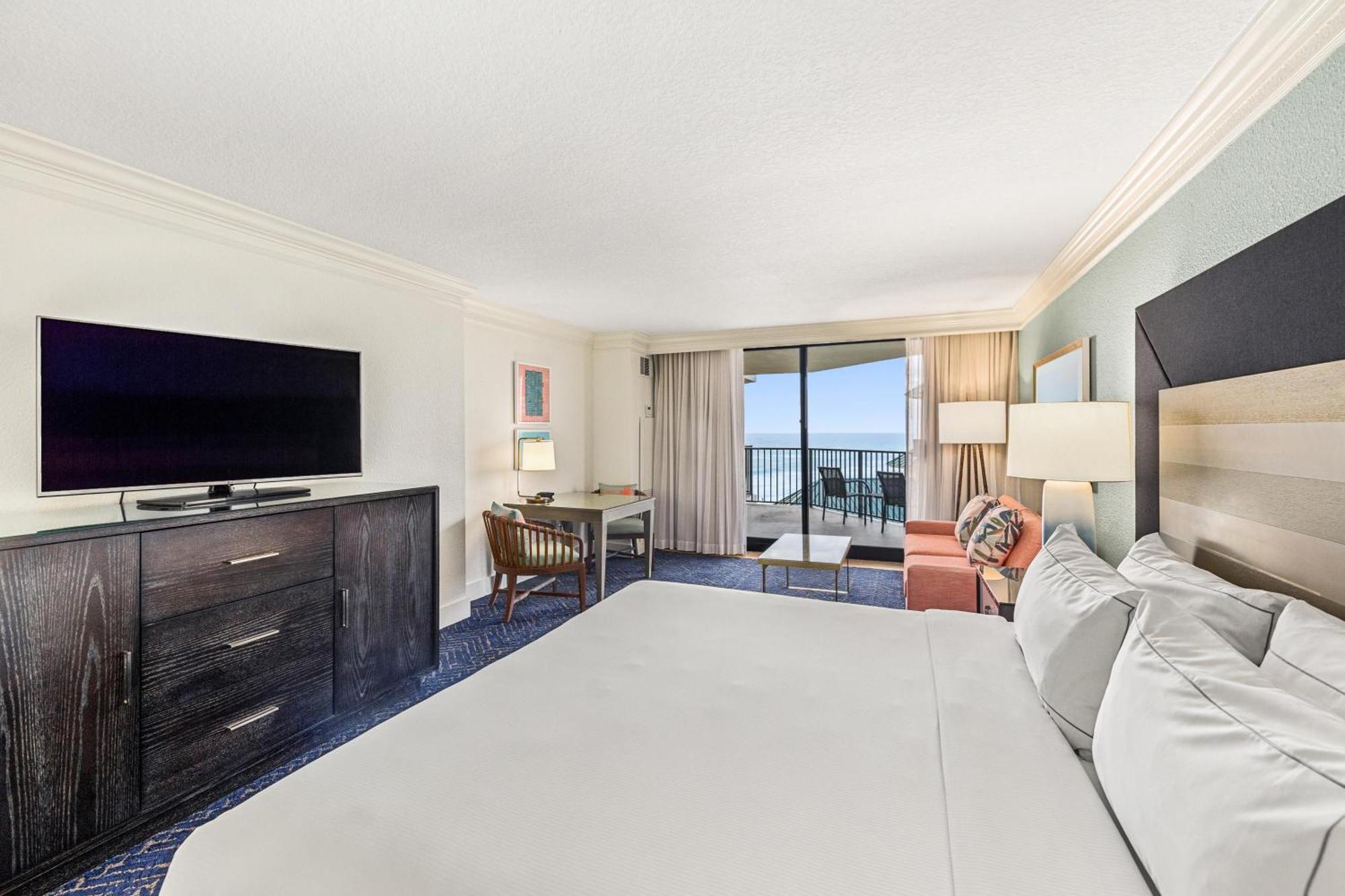King Room Sofa Bed Partial Beach View