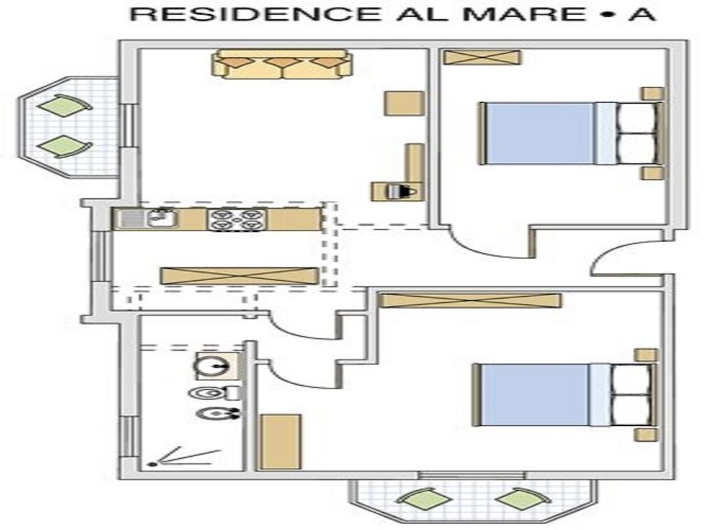 Appartement met 2 Slaapkamers (6 Volwassenen)